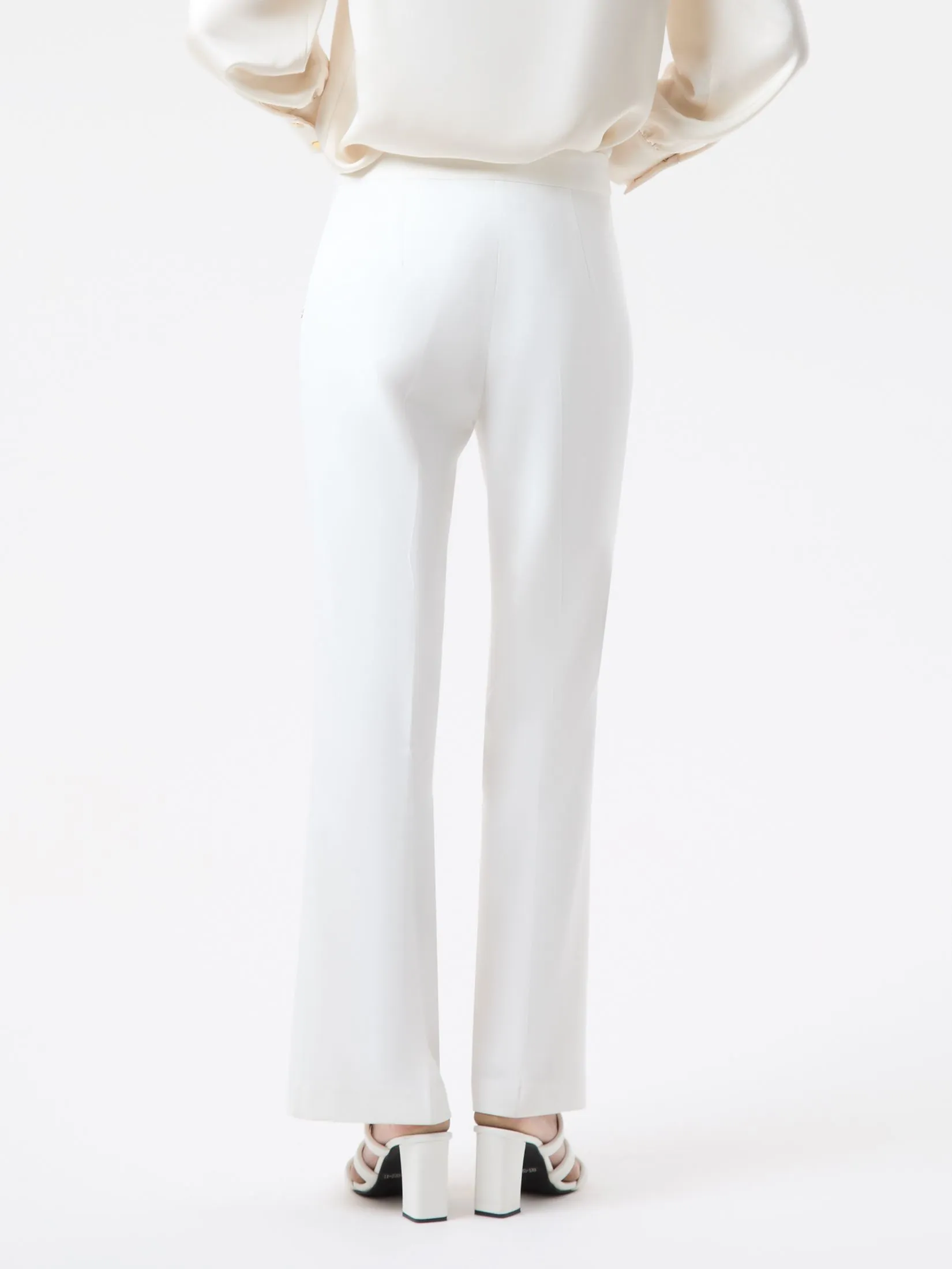 ESPADA Bootcut Trousers Woman White