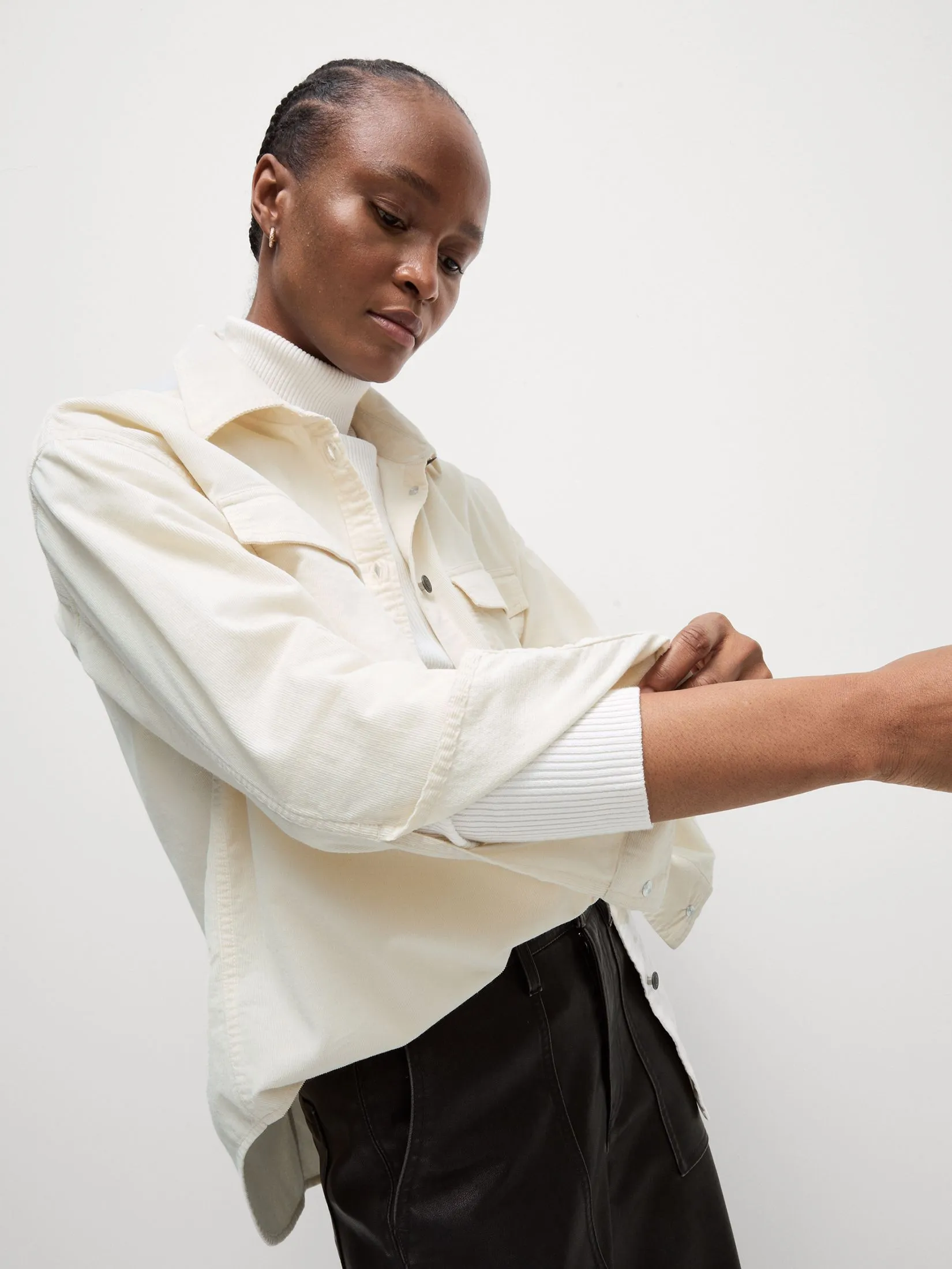 MARKS & SPENCER Women Shirt Pure Cotton Collared Button Through