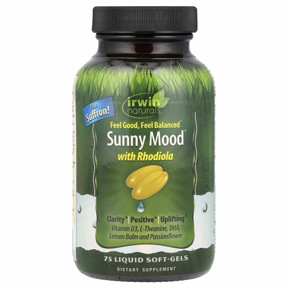 Irwin Naturals, Sunny Mood, 75 мягких желатиновых капсул с жидкостью
