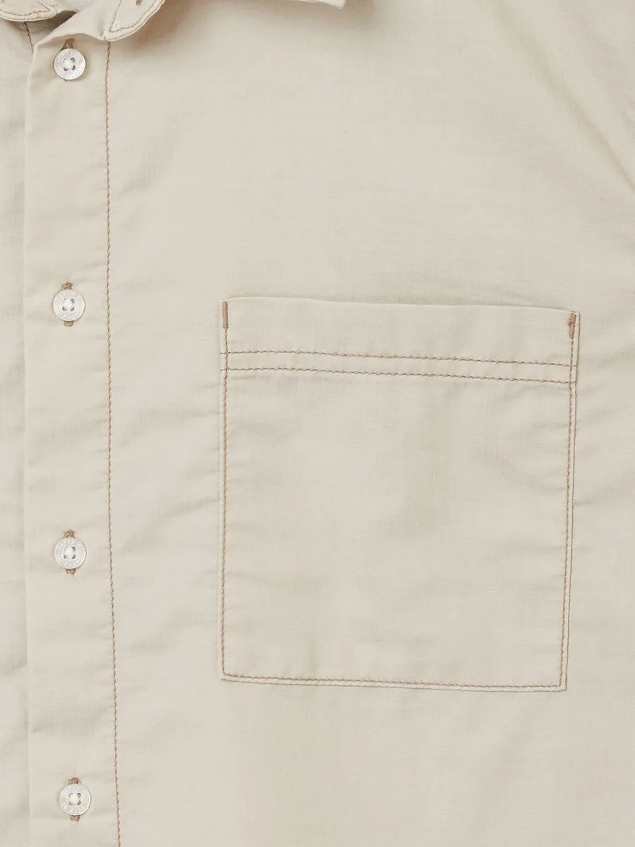 DEFRY 01 Men Shirt Short-Sleeves with Collar