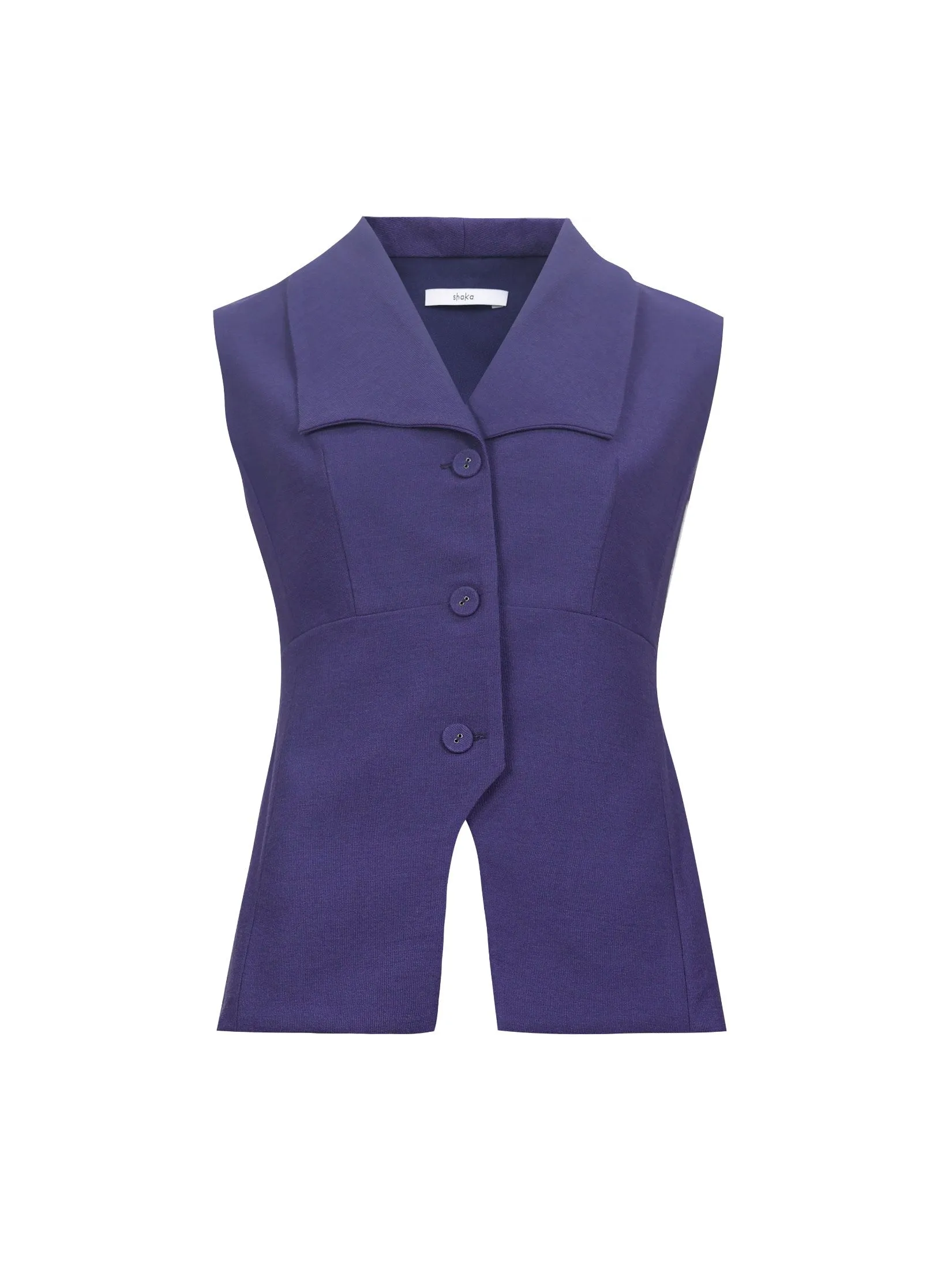 SHAKA Woman Blouse Corduroy Vest Purple