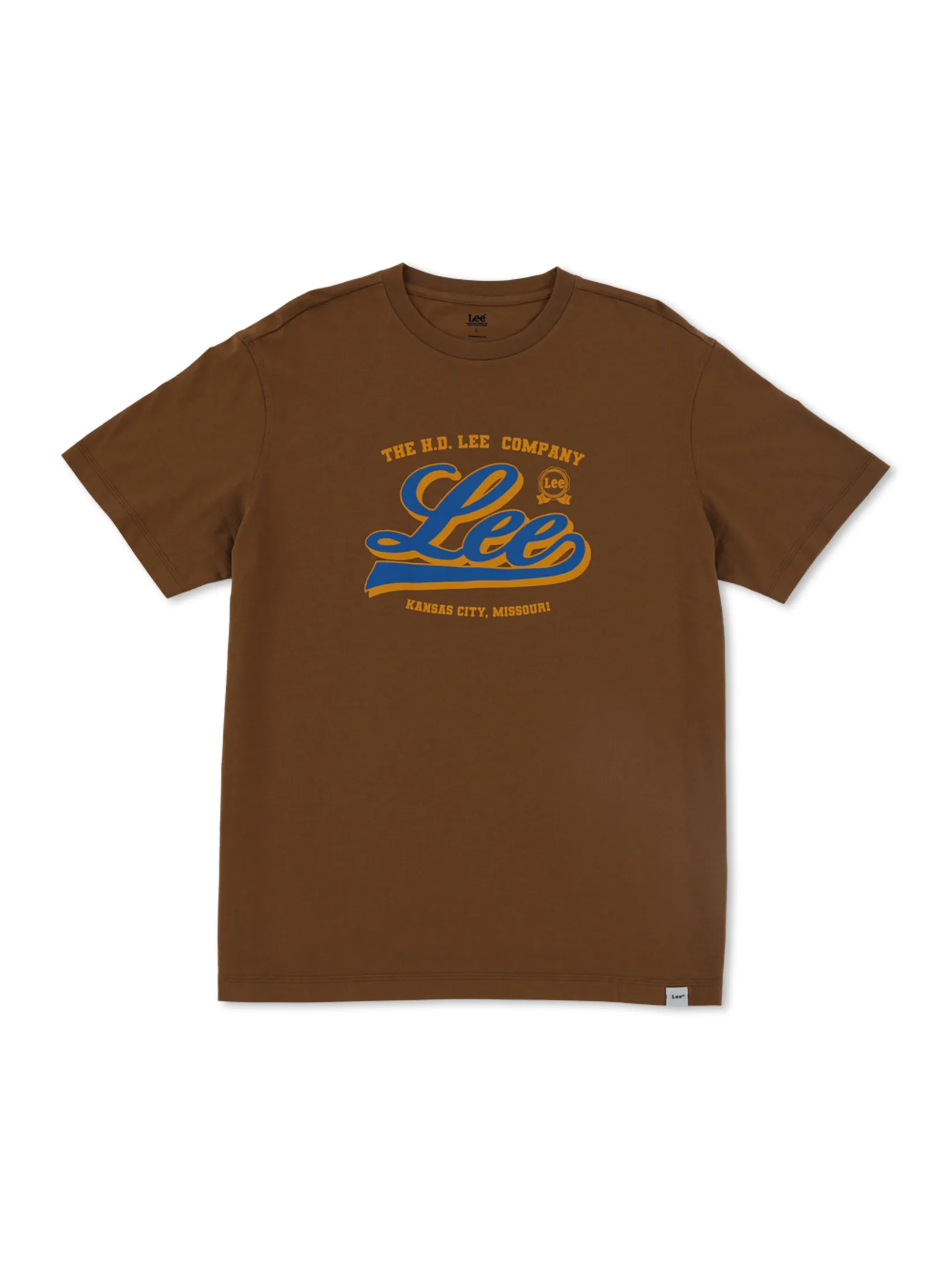 LEE Men s Tee Short Sleeve Comfort Fit Brown