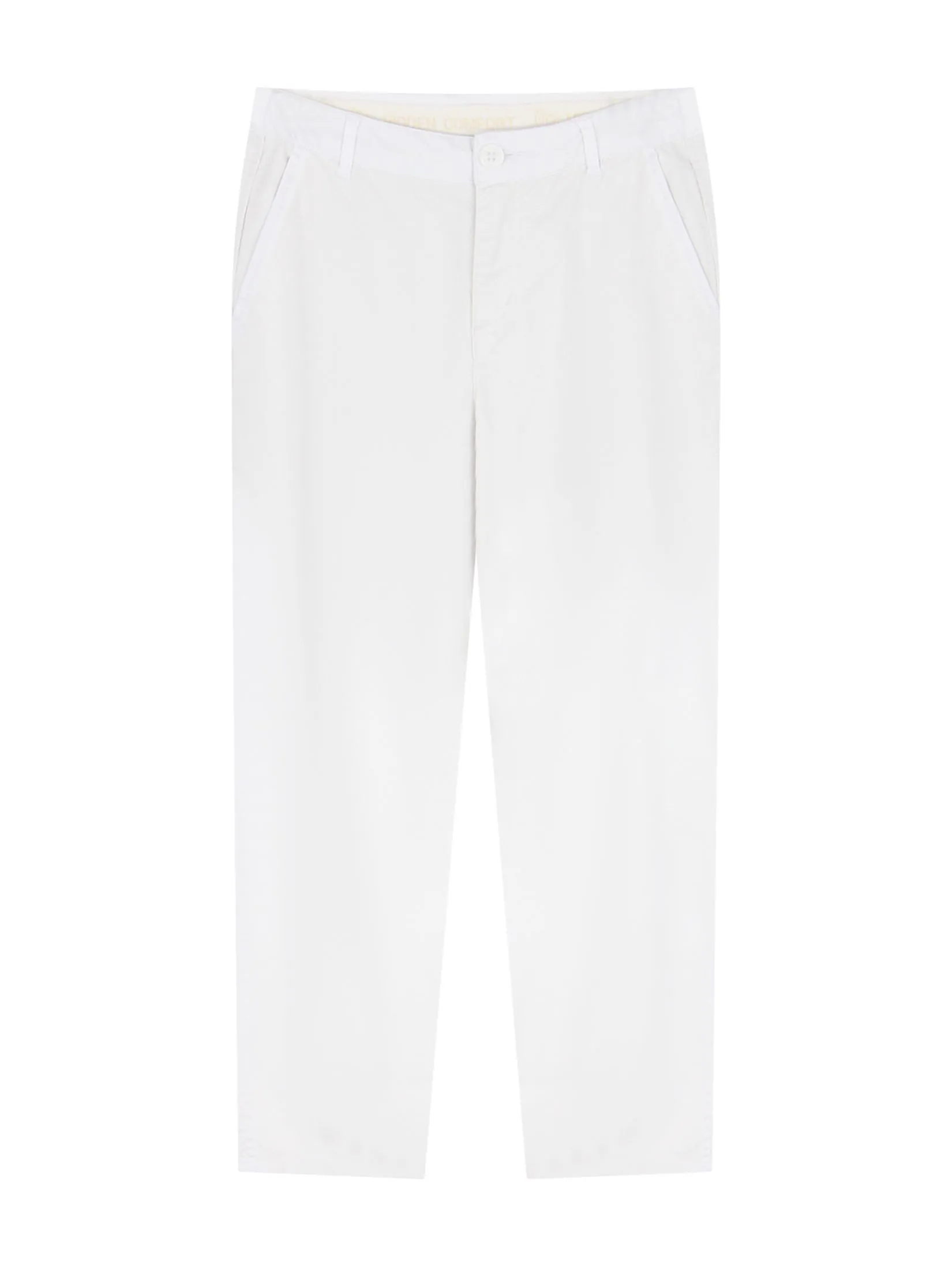 GIORDANO Women's Regular Khakis Audrey Pants (180° Elastic Waist) 01 Signature White