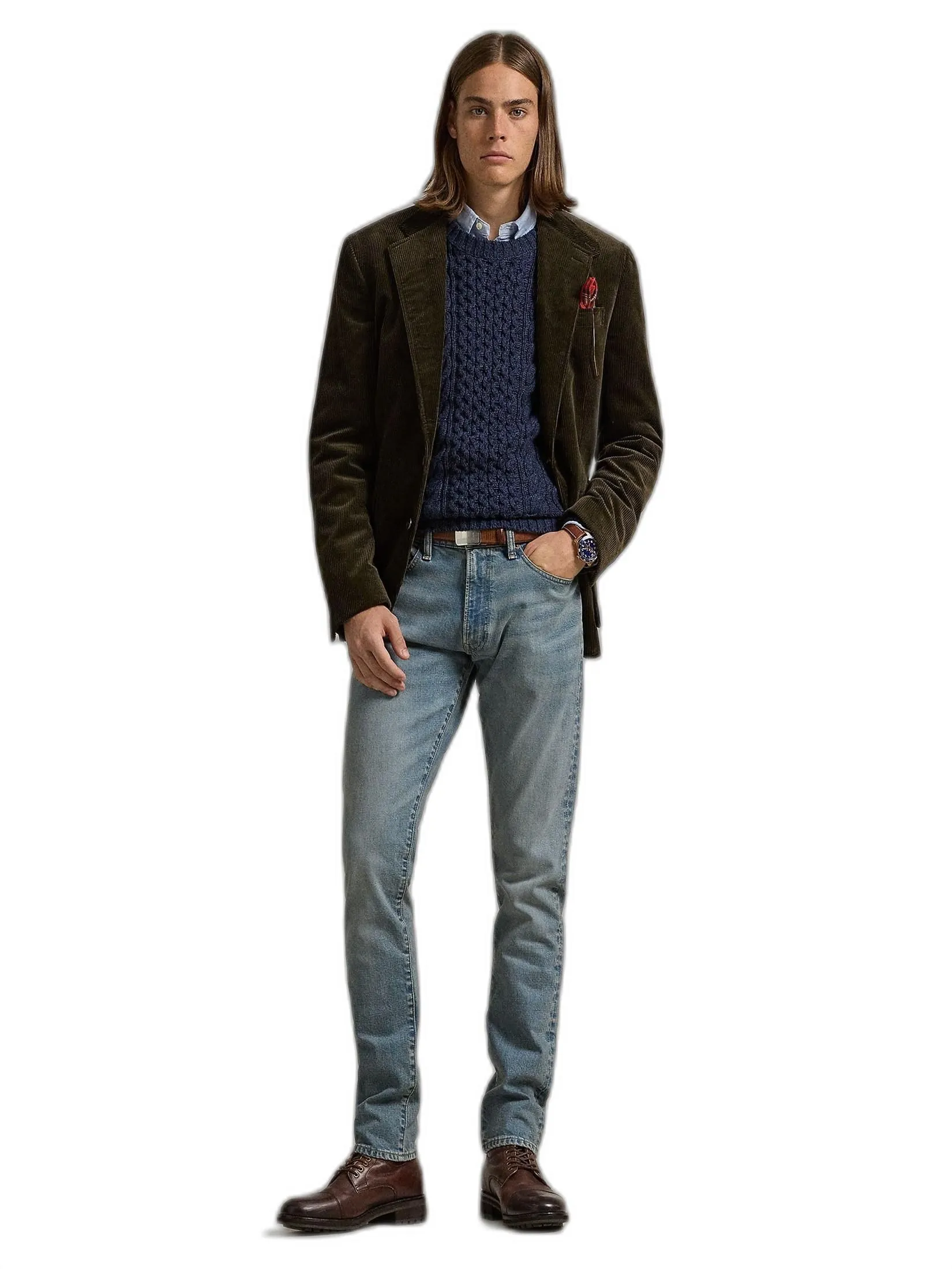 POLO RALPH LAUREN Men Jeans-Sullivan Slim Stretch Jean MNPODNM10920355-Blue Size - 30/32