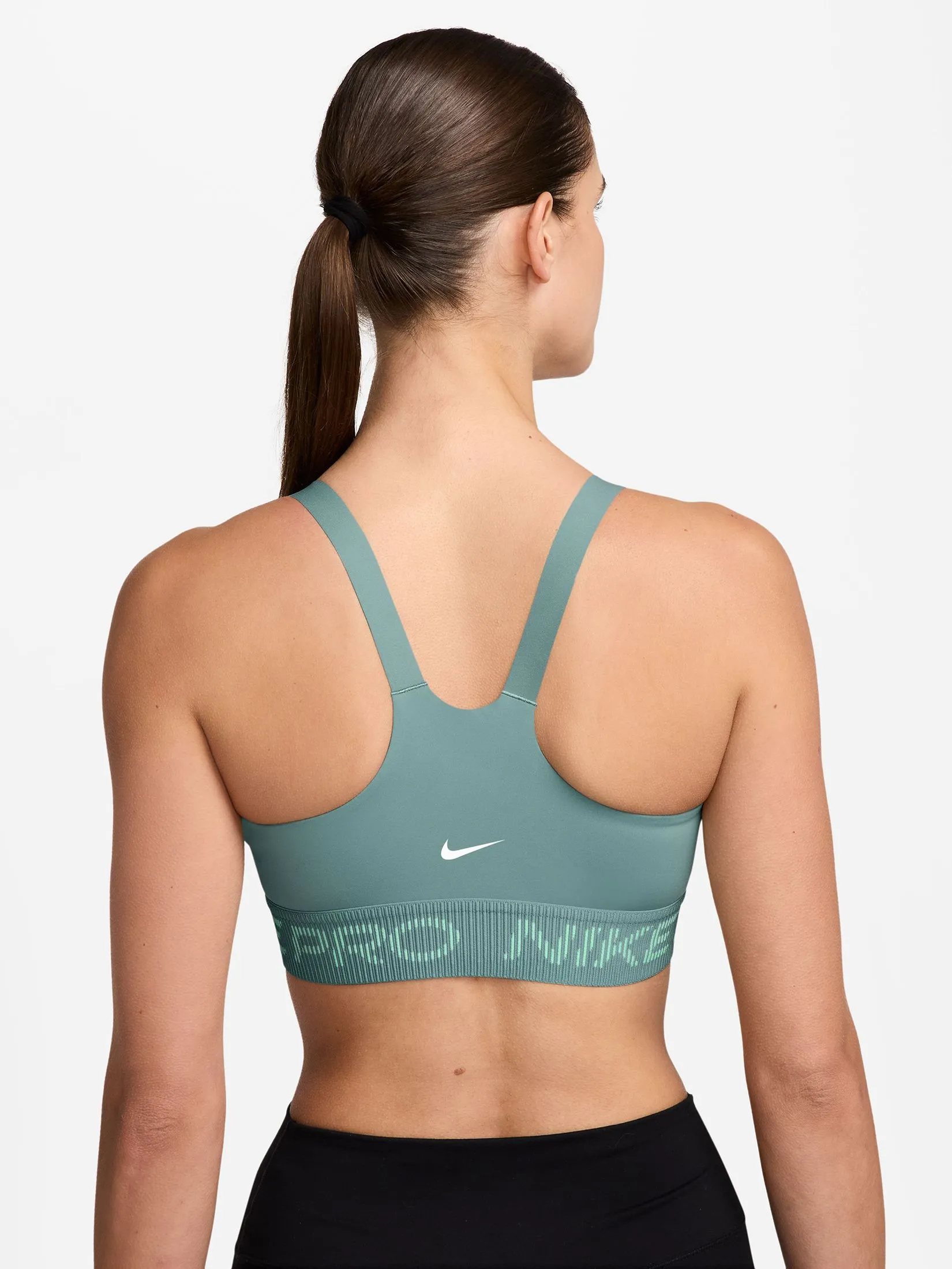 NIKE Women Sport Bar Pro Light-Support Non-Padded IF3974-017 Cannon/Mint Foam/White