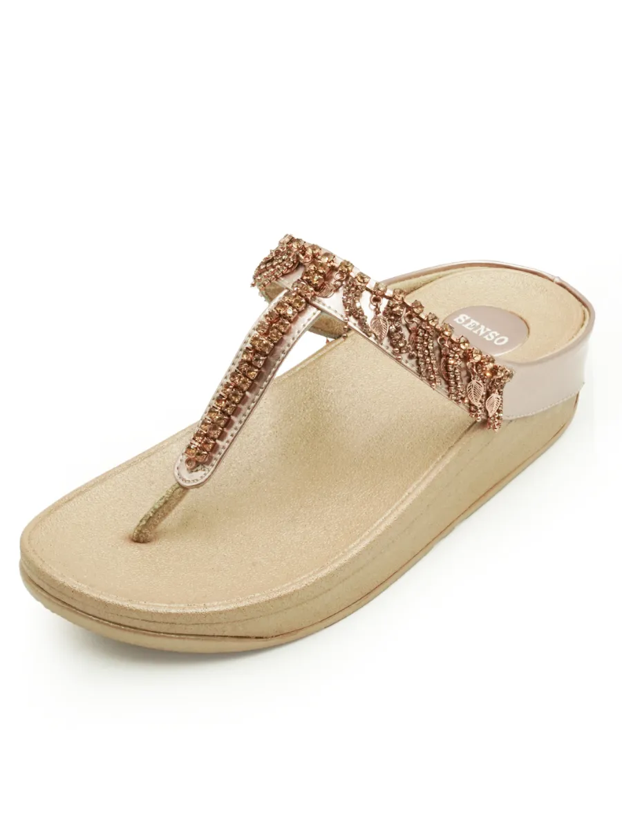 SENSO Women Comfort Sandals J81015 Rose Gold