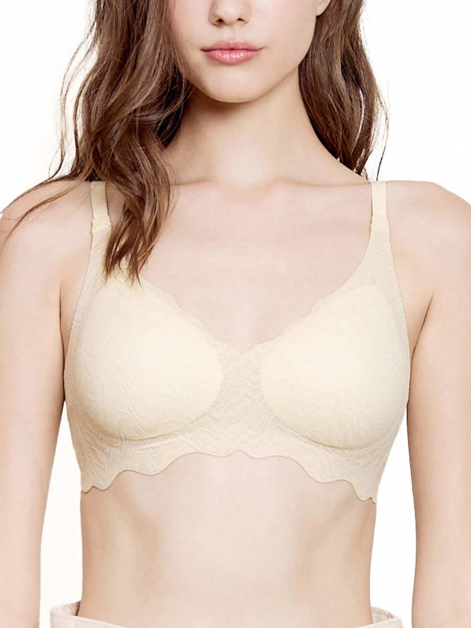 WACOAL Women Smart Size Easy Lacy Cream Size - L