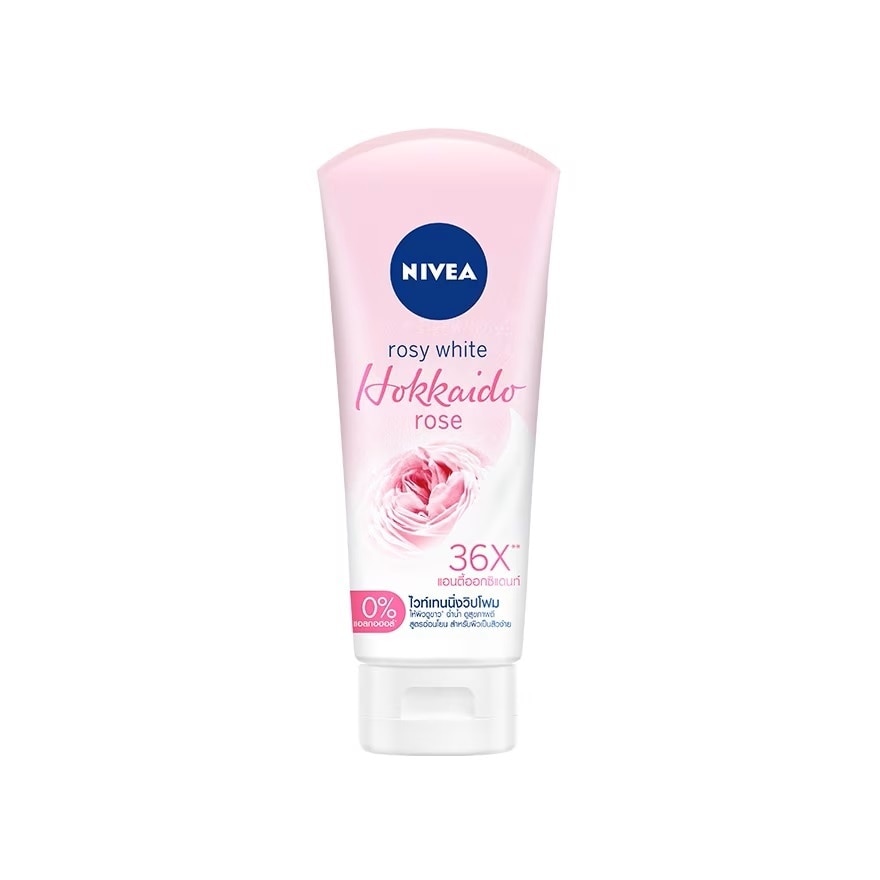Nivea Rosy White Hokkaido Rose Serum Whip Foam 100 G. วิปโฟม ล้างหน้า
