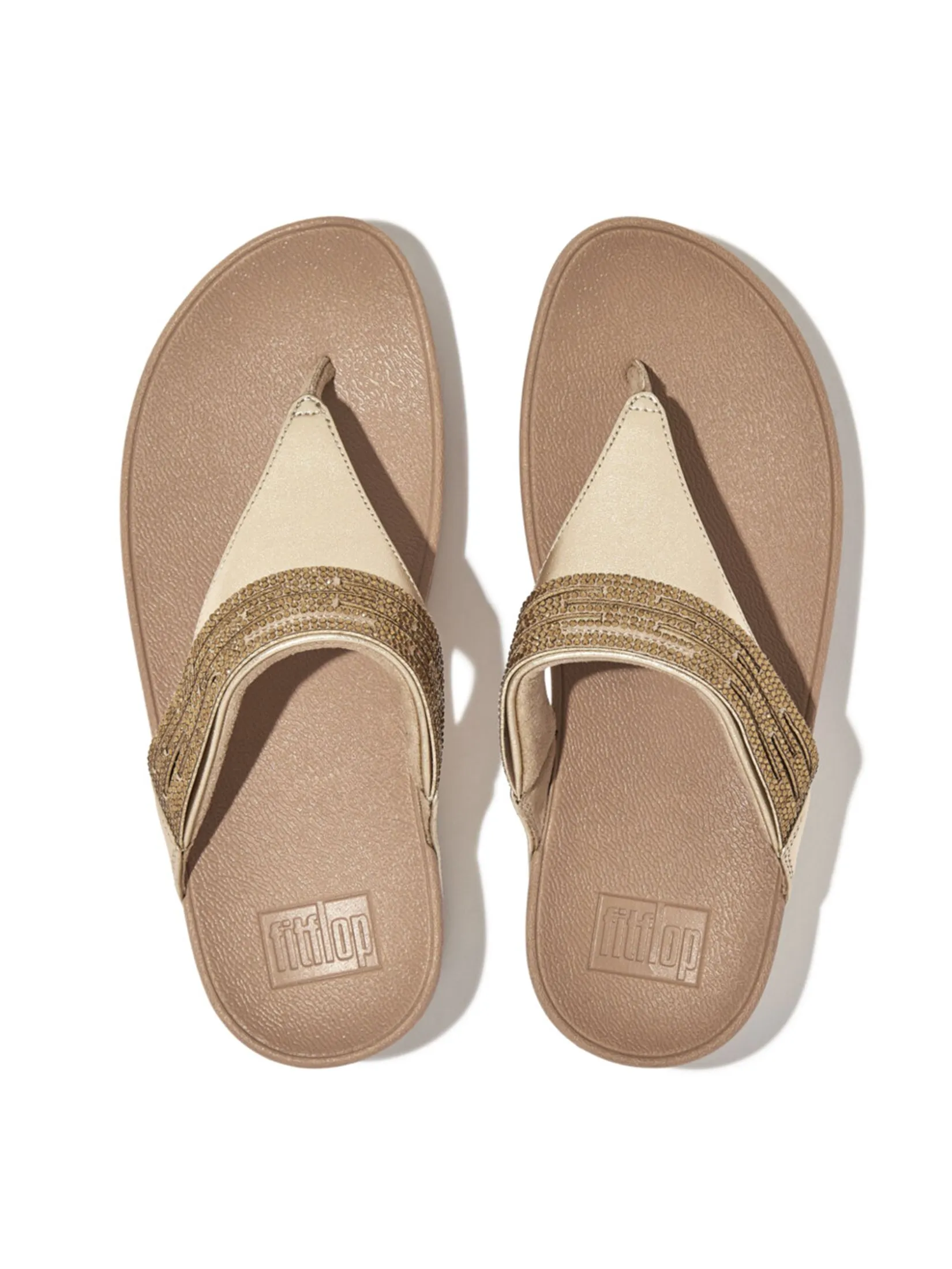 FitFlop™ WOMEN'S COMM-LULU LASERCRYSTAL T/P GOLD