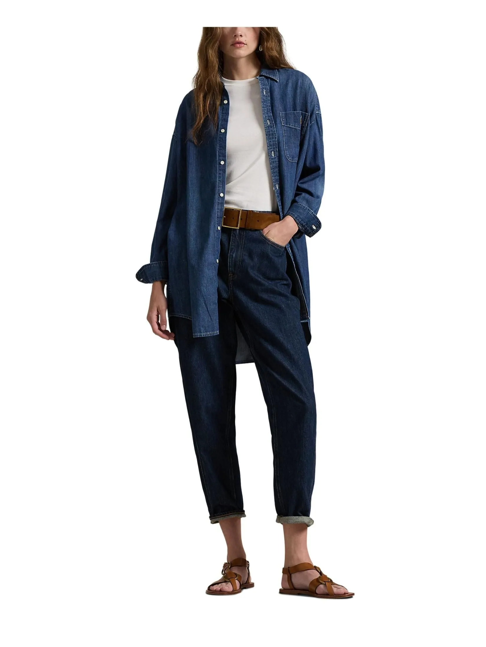 POLO RALPH LAUREN Shirt Women WMPOSHTNDO20734 Blue