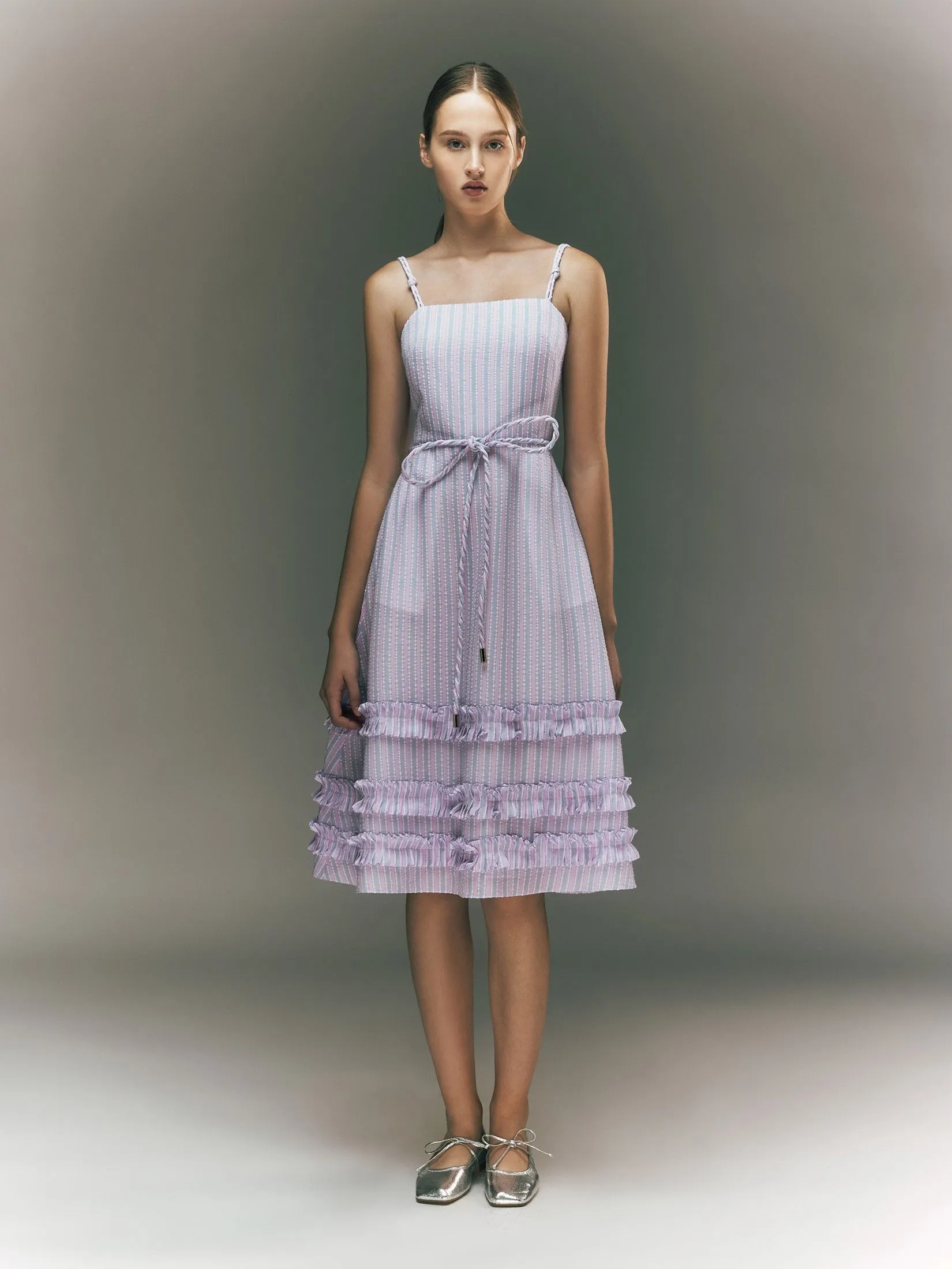 ASV ( PF24 )Leylani Flared Women Dress Pink