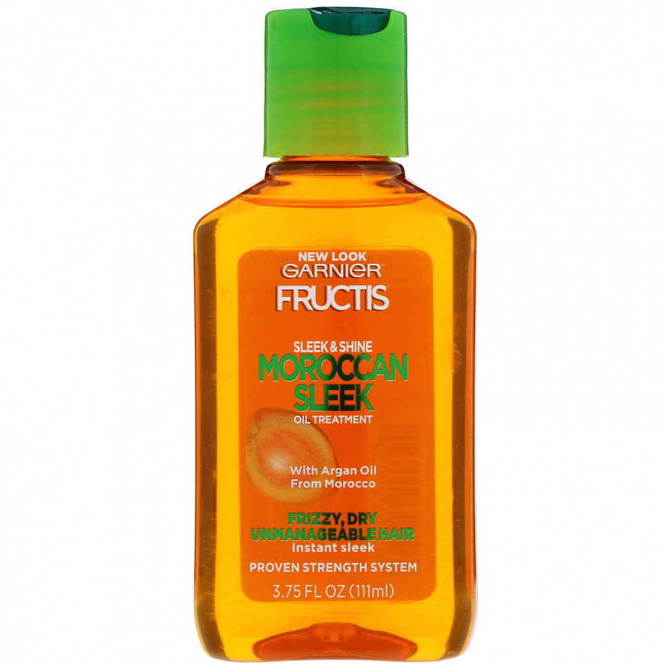 Garnier, Fructis, Sleek & Shine, Moroccan Sleek, масло для волос, 111 мл