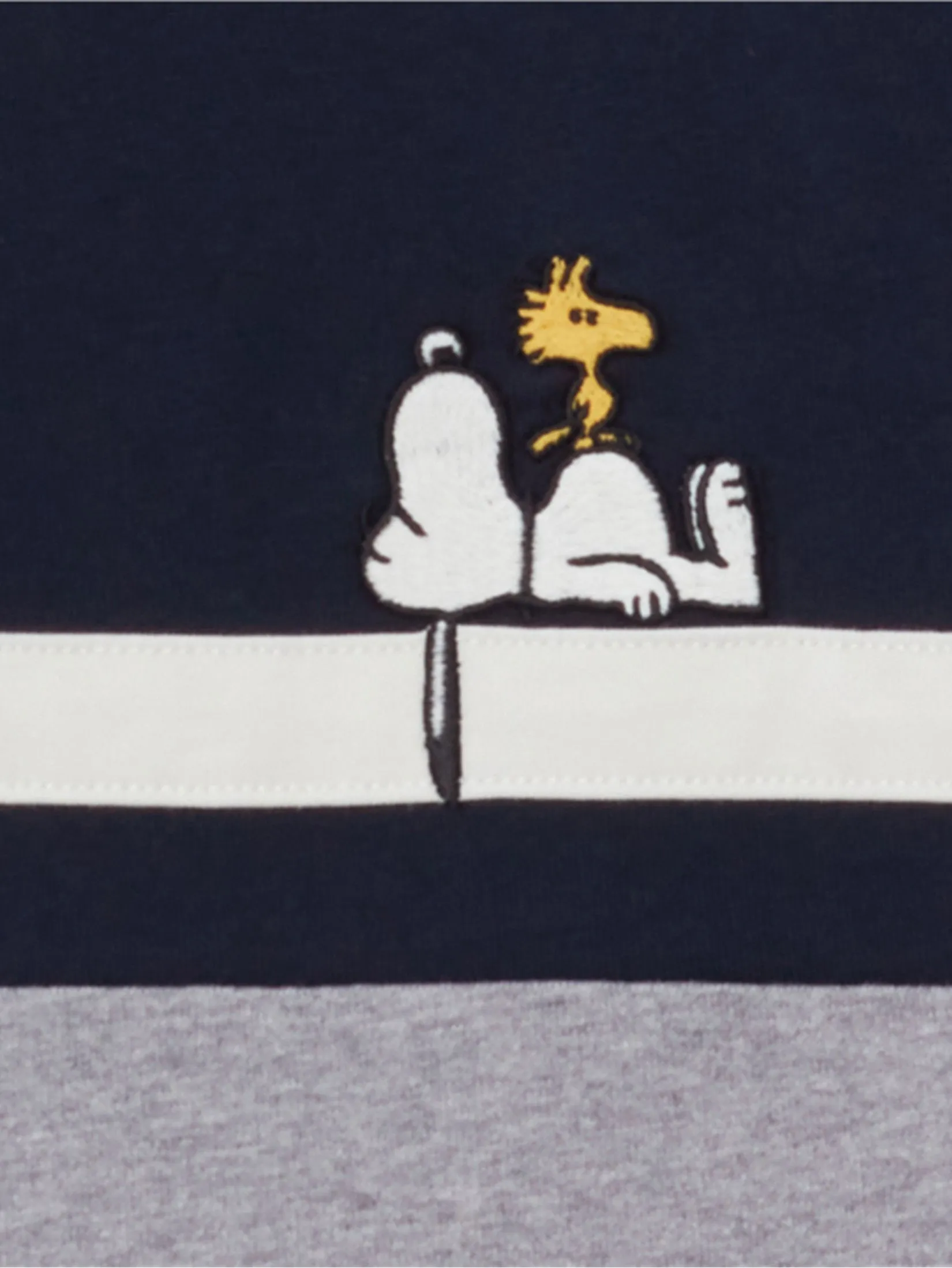 GIORDANO Men's Relax Printed Polo (Snoopy) Navy