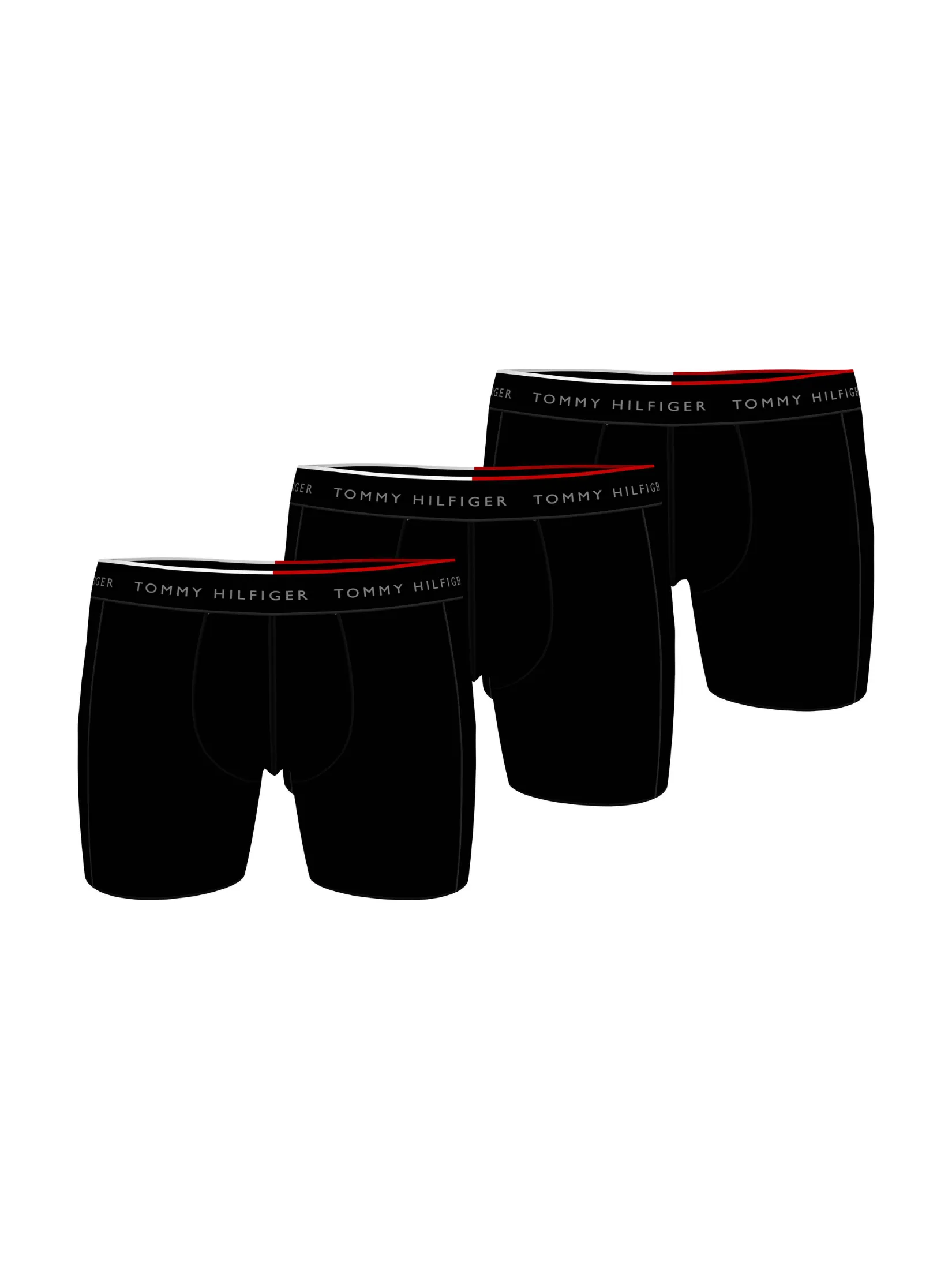 TOMMY HILFIGER MEN BOXER BRIEFS Black