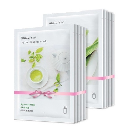 Тканевая маска для лица Innisfree 5 или 10 шт