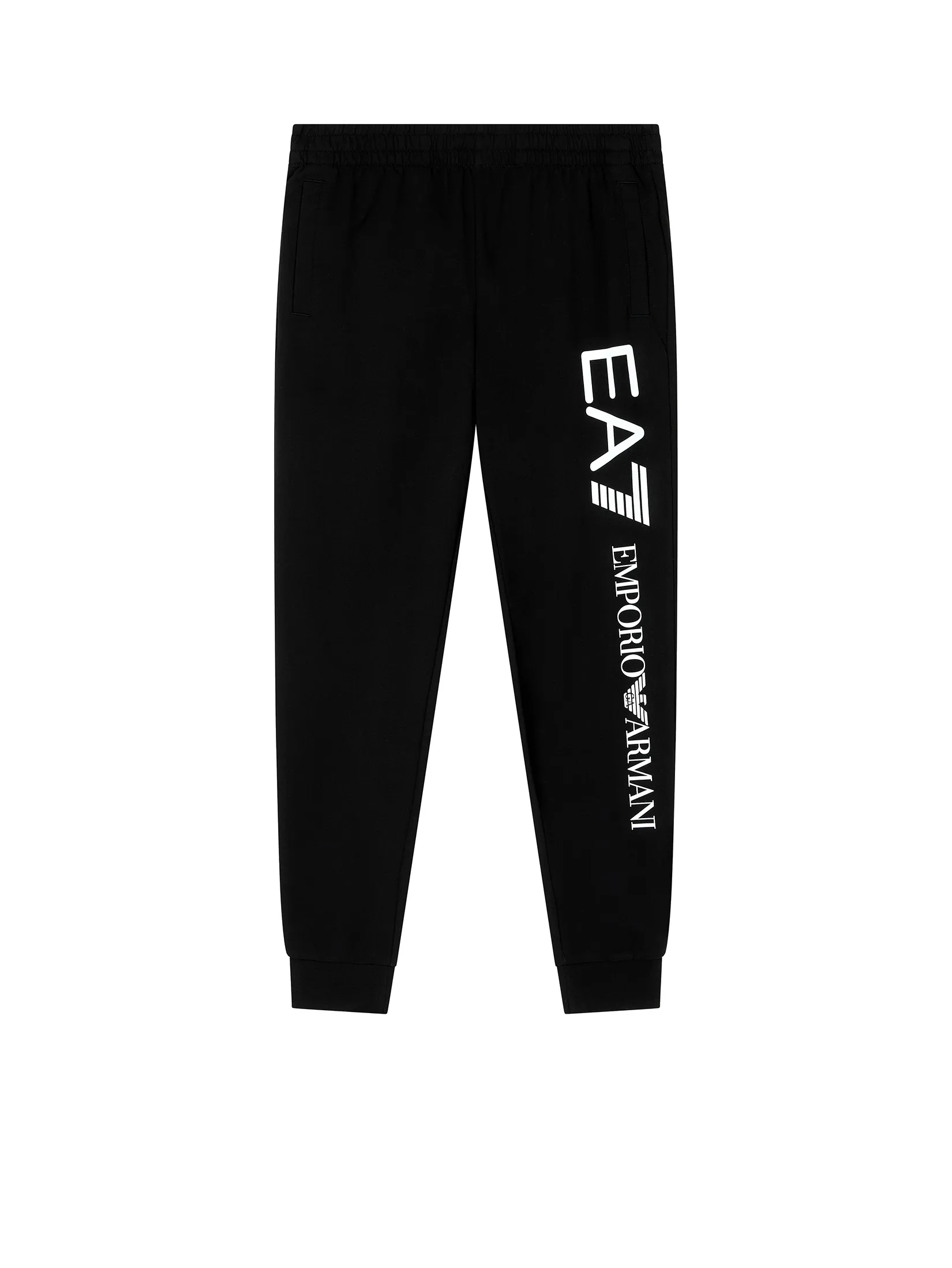 EA7 Men Joggers Logo Series Cotton CTY MC001 Black/White