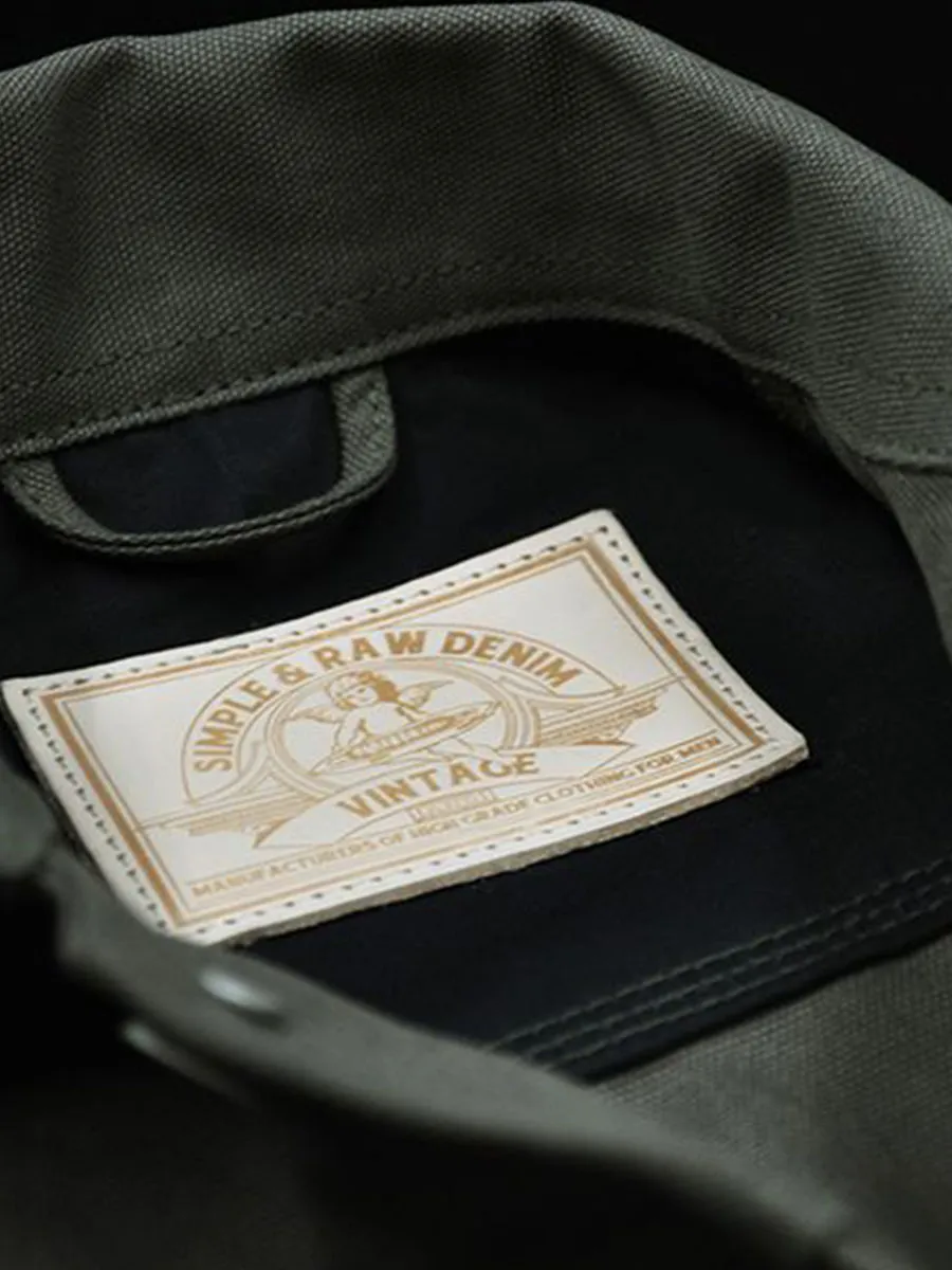 SIMPLE&RAW Jack Canvas Jacket Jk904-Gr-L Green