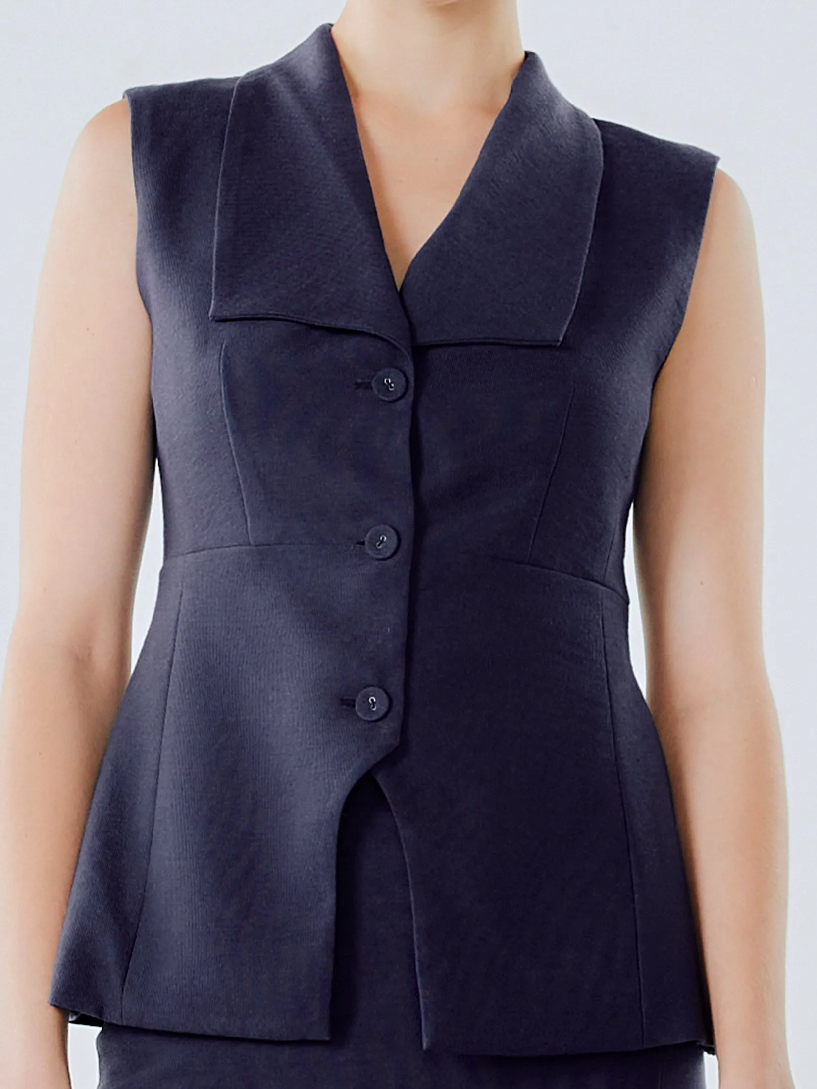 SHAKA Woman Blouse Corduroy Vest Purple