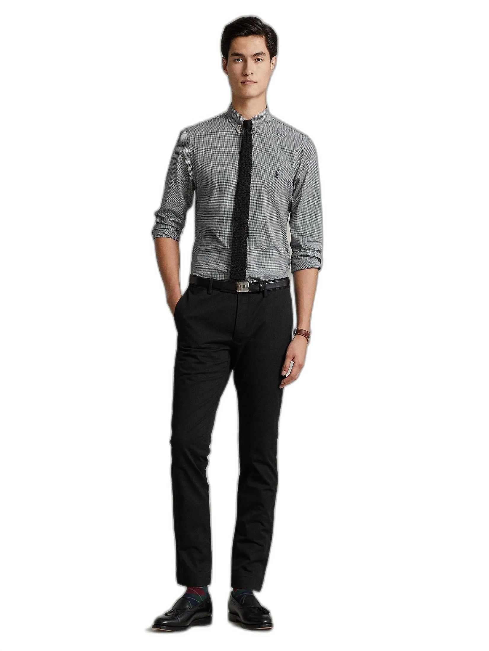 POLO RALPH LAUREN Polo Ralph Lauren PANTS-Stretch Slim Fit Chino Pant MNPOPNT14G20034 001 BLACK