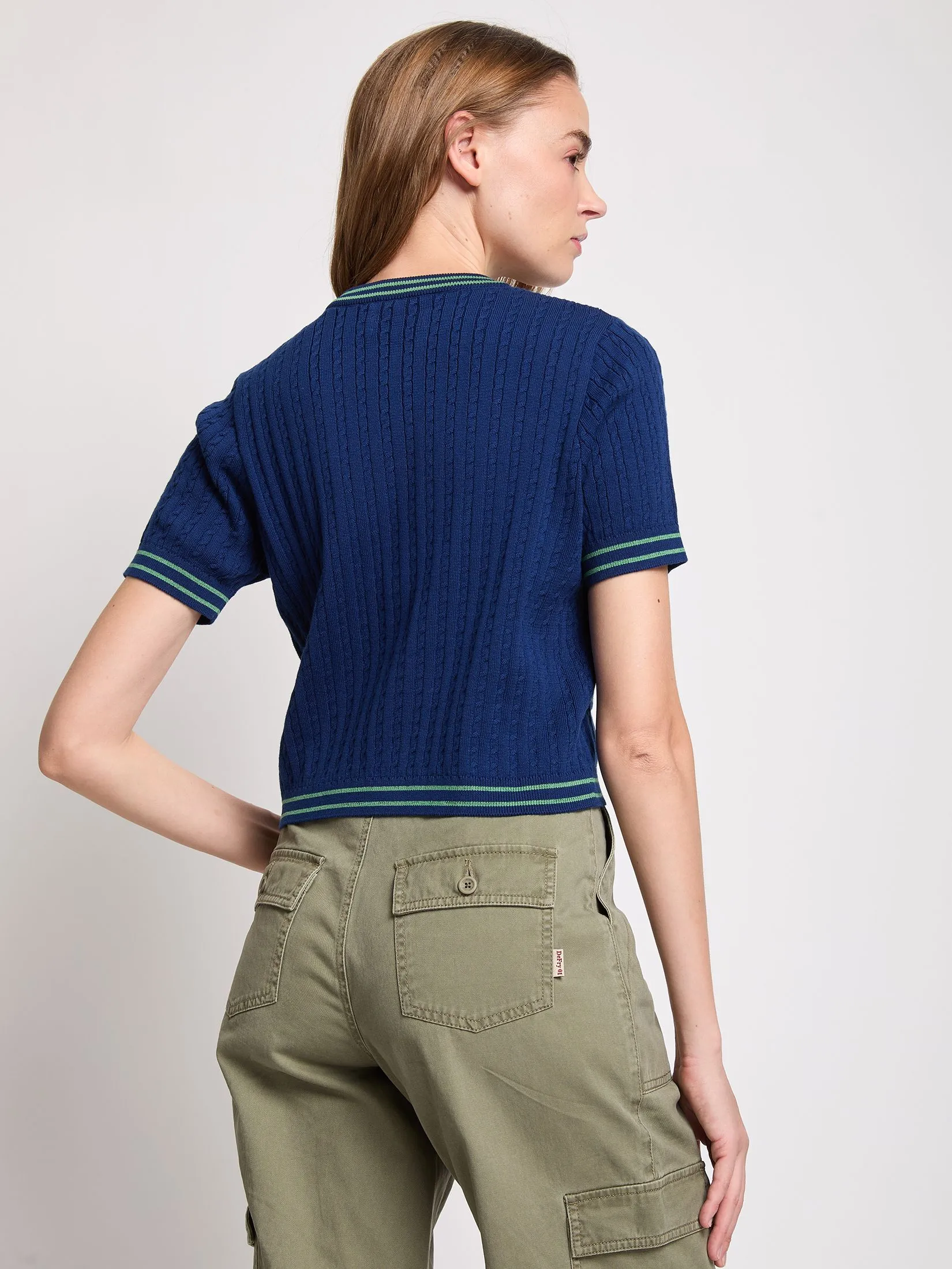 DEFRY 01 Women Cardigan Short Sleeves 2506PSSW072