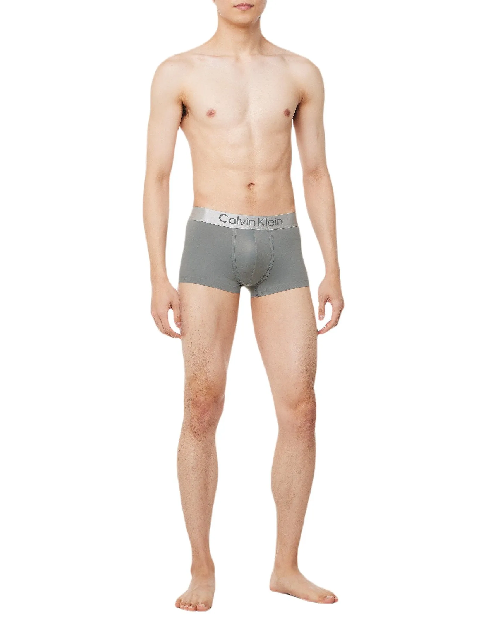 CALVIN KLEIN Men's Brushed Micro Jersey Low Rise Trunks Dark Grey Size - XL