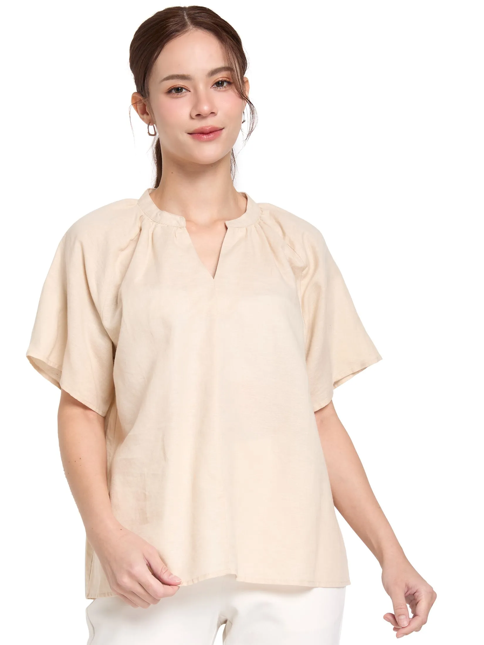 EASY PIECES Women Blouse Short Sleeves