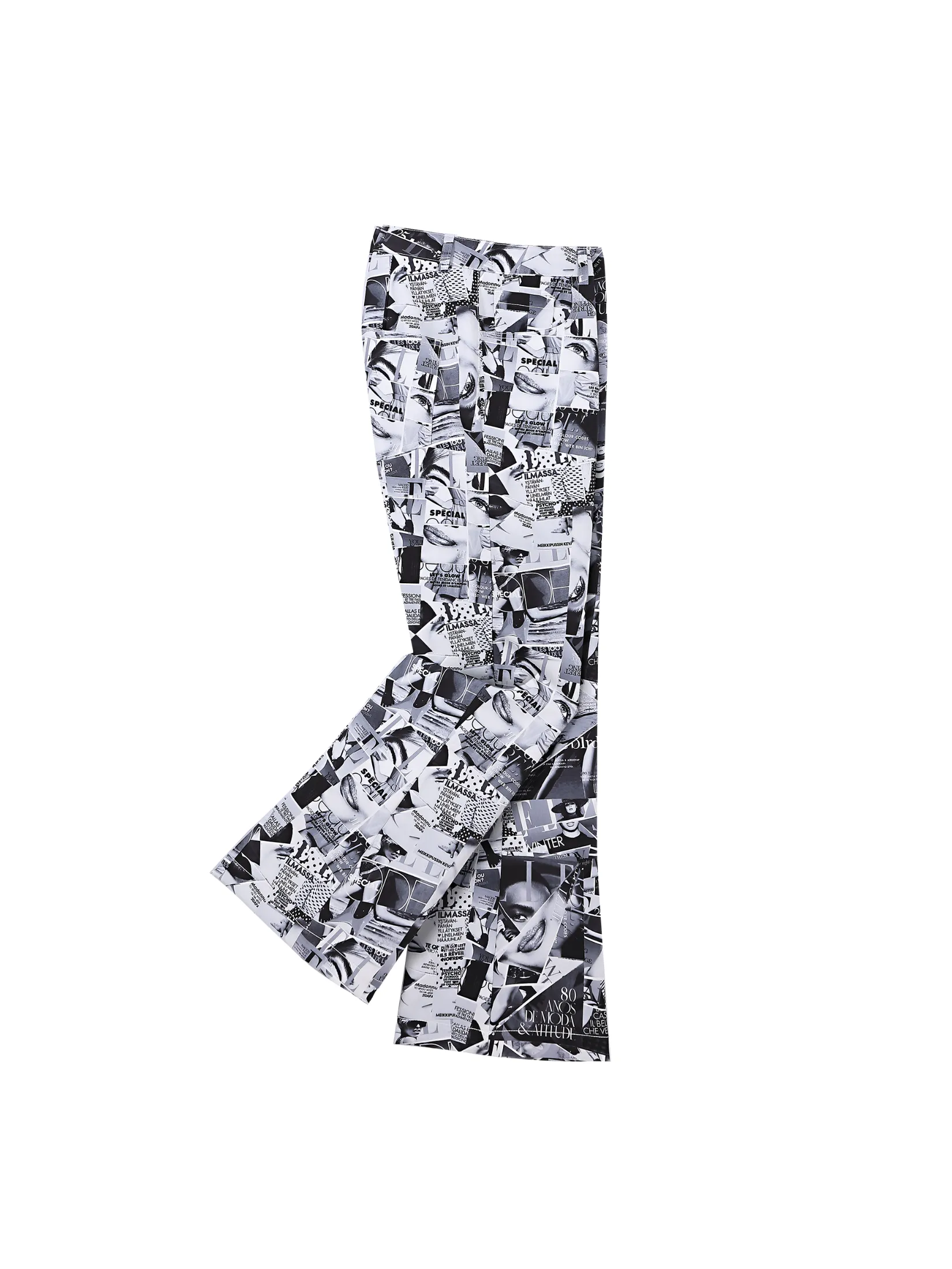 ELLE Women's Printed Flared Pants Polyester Fit & Flare Silhouette Model W3L713 | ELLE 80 YEARS LIMITED EDITION