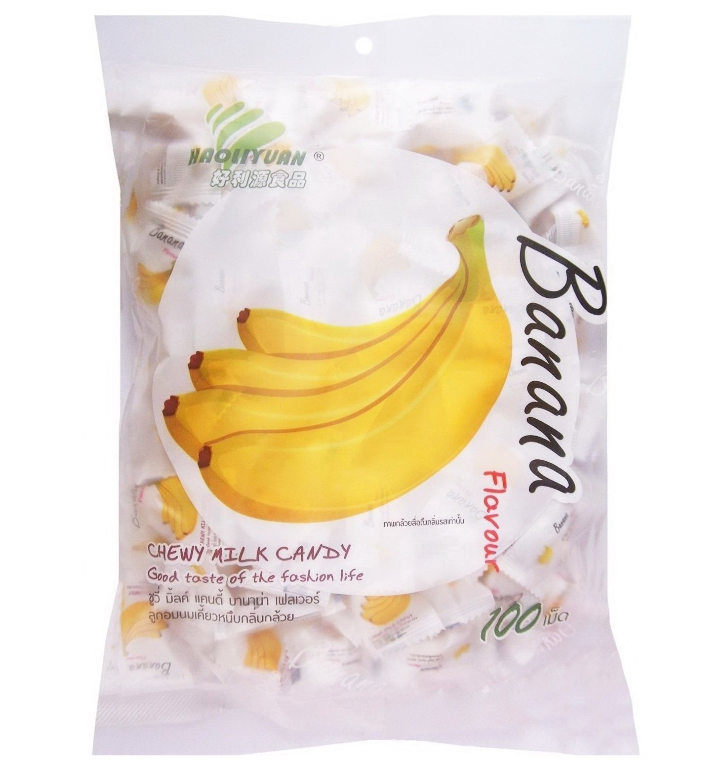 Жевательные молочные конфеты - ириски с бананом My Chewy 360 гр