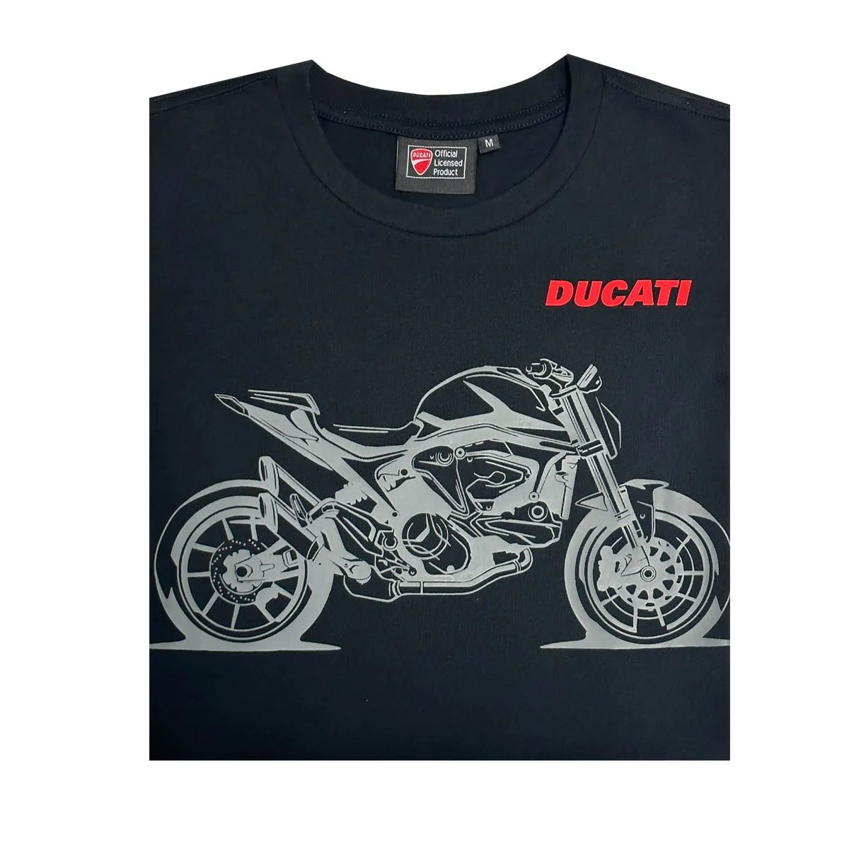 DUCATI Black T shirt for men DCT52 049