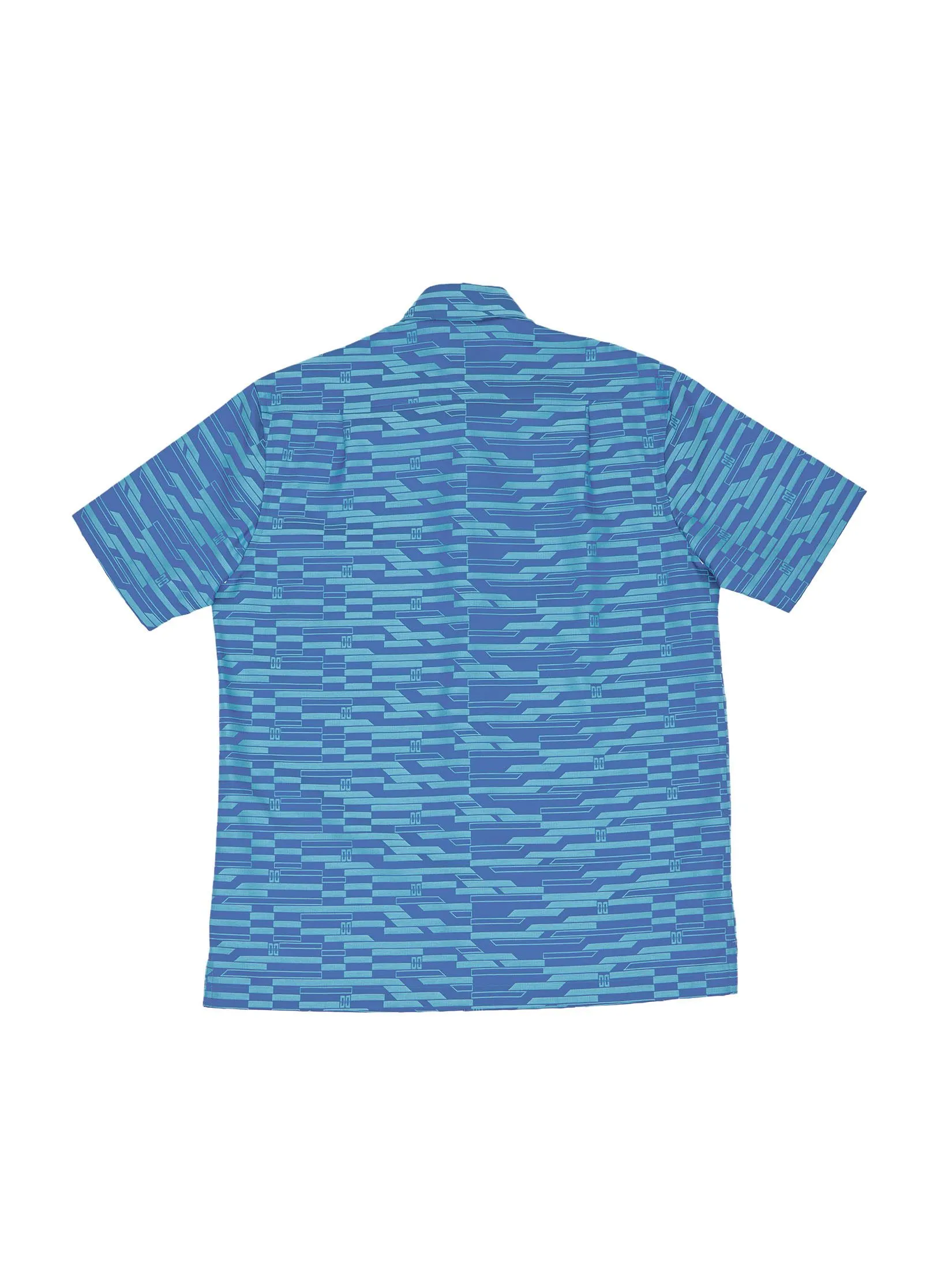 DAKS Men Short Sleeve Shirt Regular Fit Navy