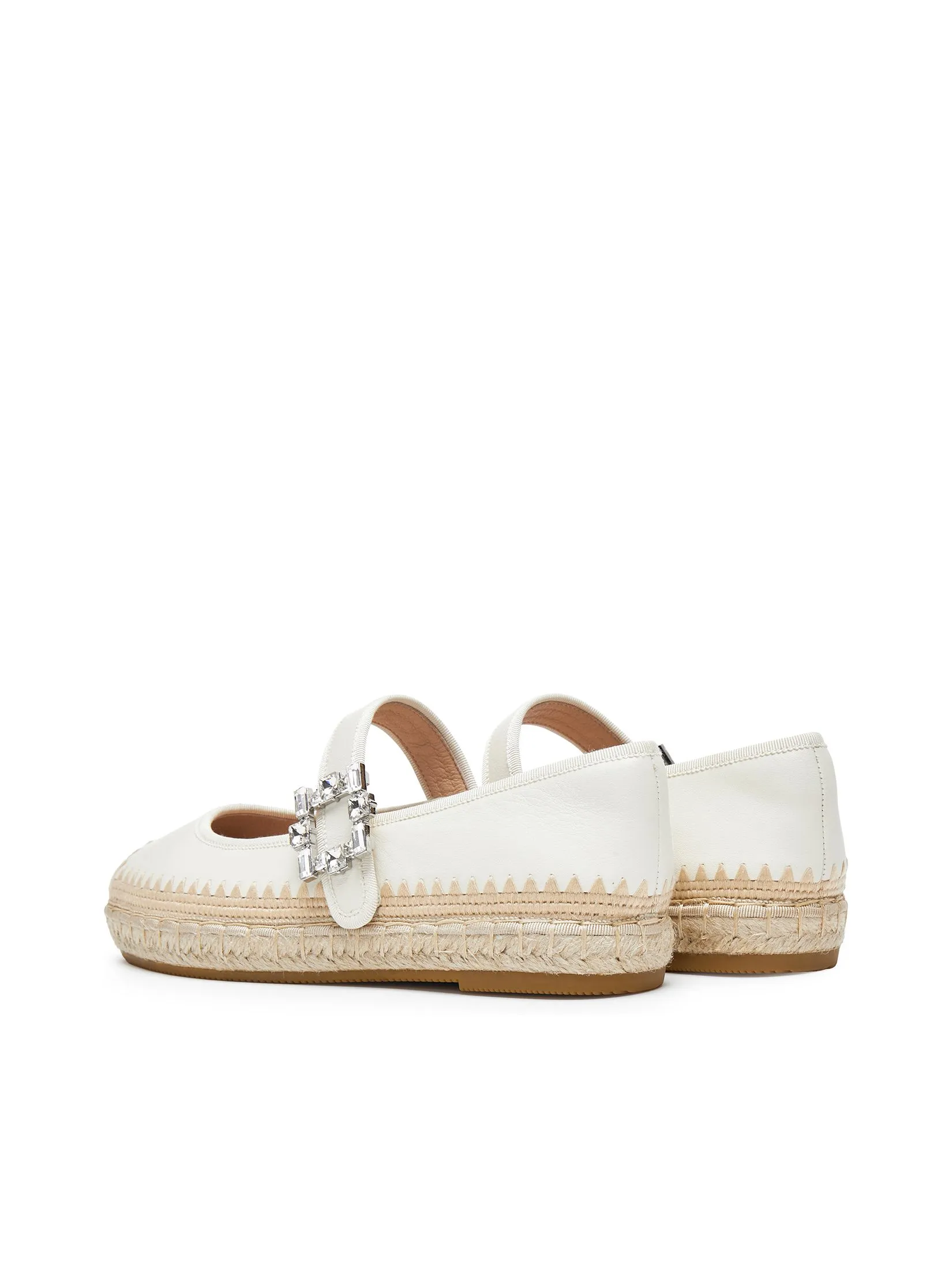 STACCATO Women Espadrilles Crystal Buckle Closure Beige