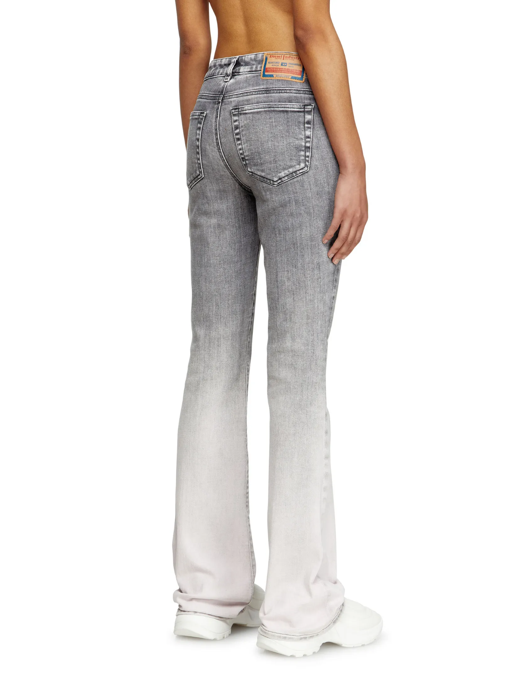 DIESEL Women Jeans Pants 1969 D-EBBEY L.30 TROUSERS Grey