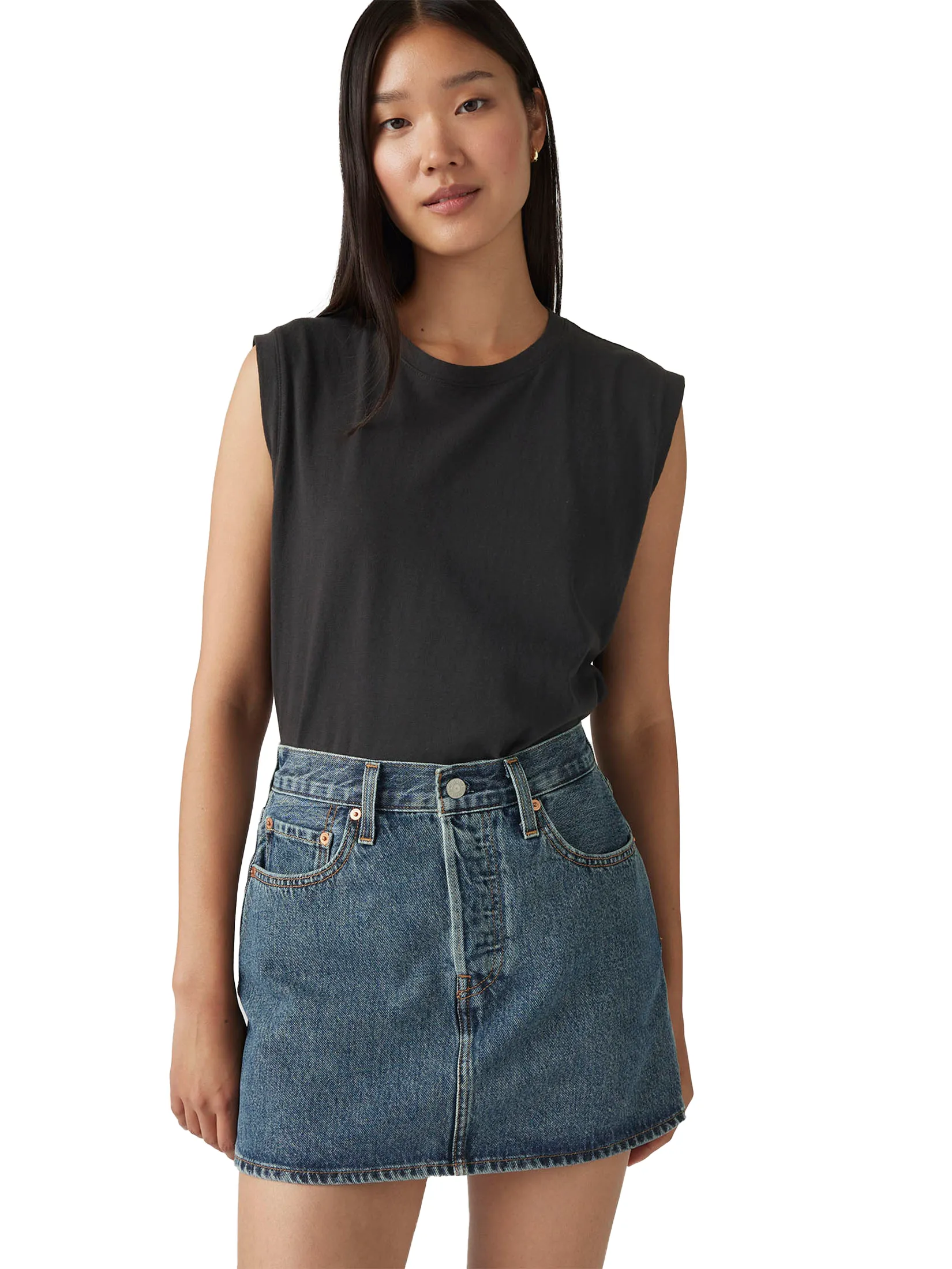 LEVI'S Women's Icon Skirt Dark Blue