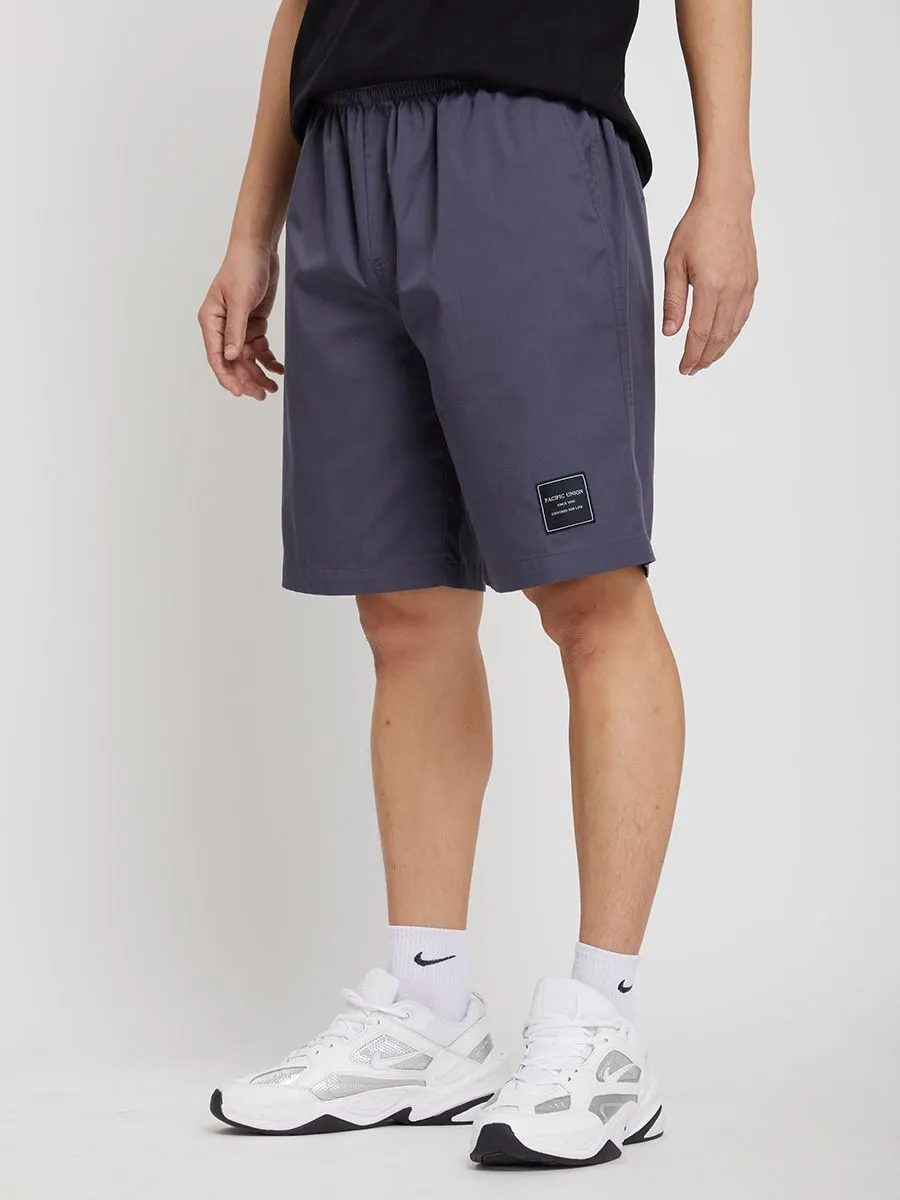 PACIFIC UNION Men Chino Shorts Elasticated Casual