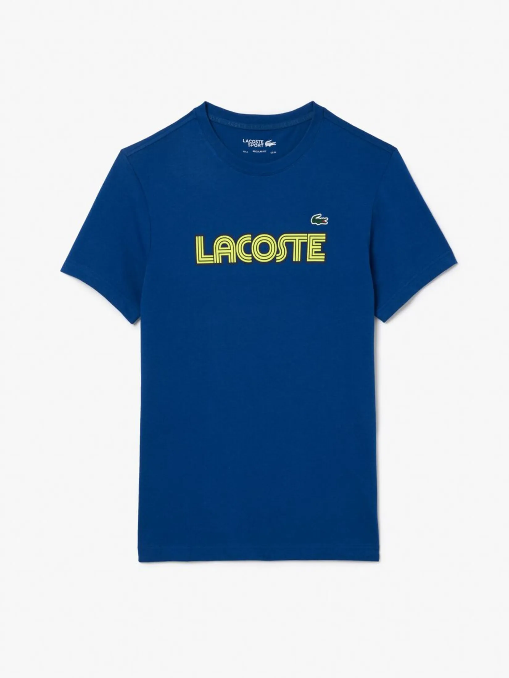 LACOSTE Ultra Dry Cotton Logo Sport T-shirt Blue