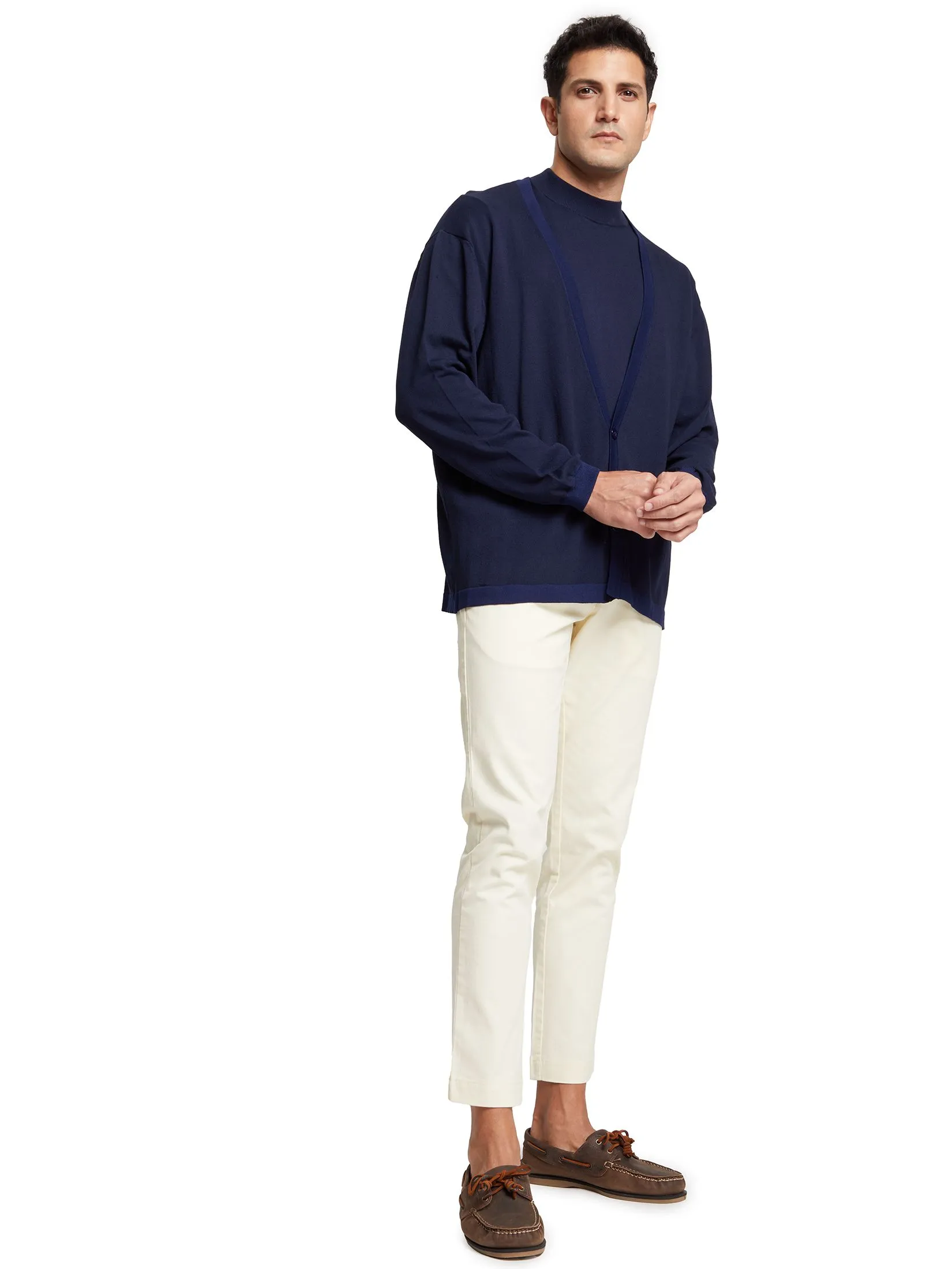 ALUMNUS Men Straight Pants Mid Rise Waist