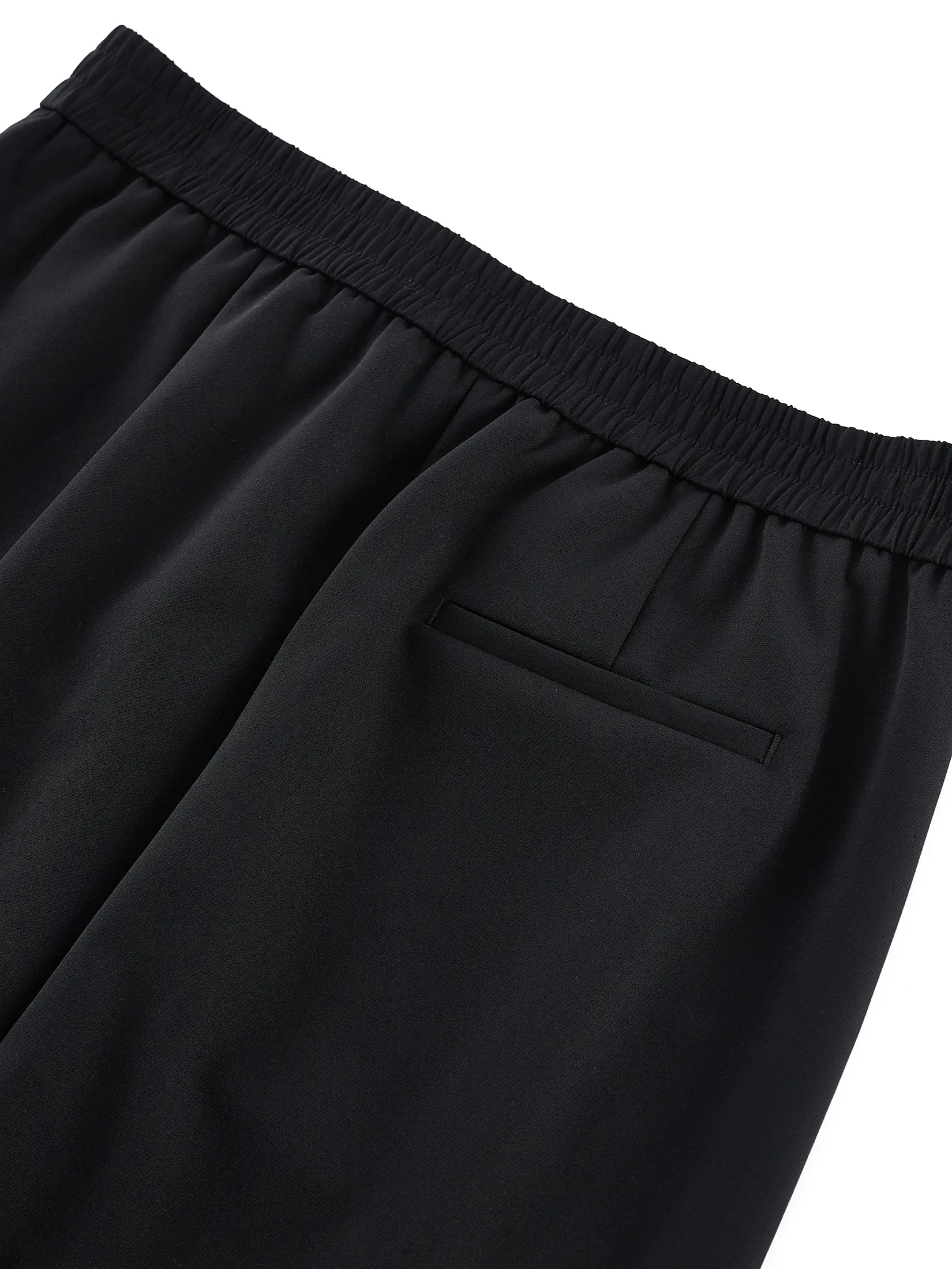 G2000 Women Clothing Multi-Way Stretch Cropped Length Cigarette Casual Pants  Cropped Cigarette Shape - Black