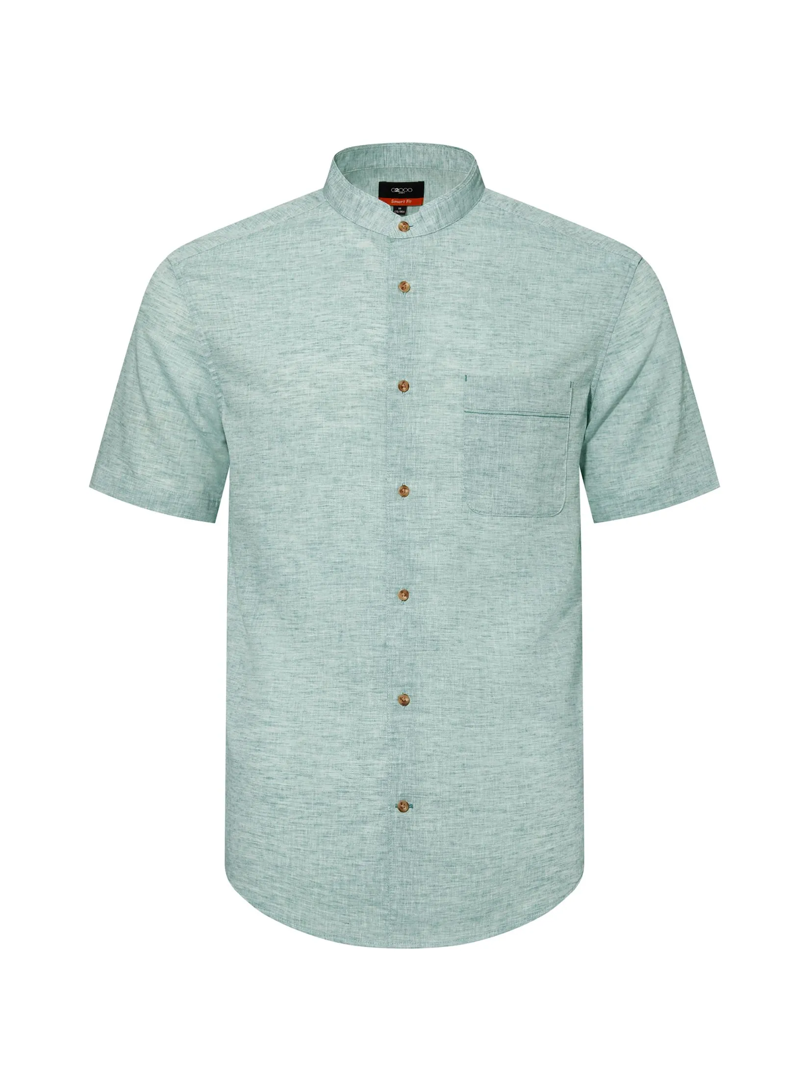 G2000 Men Clothing Linen Blend Casual Shirt  Smart Fit - Grey