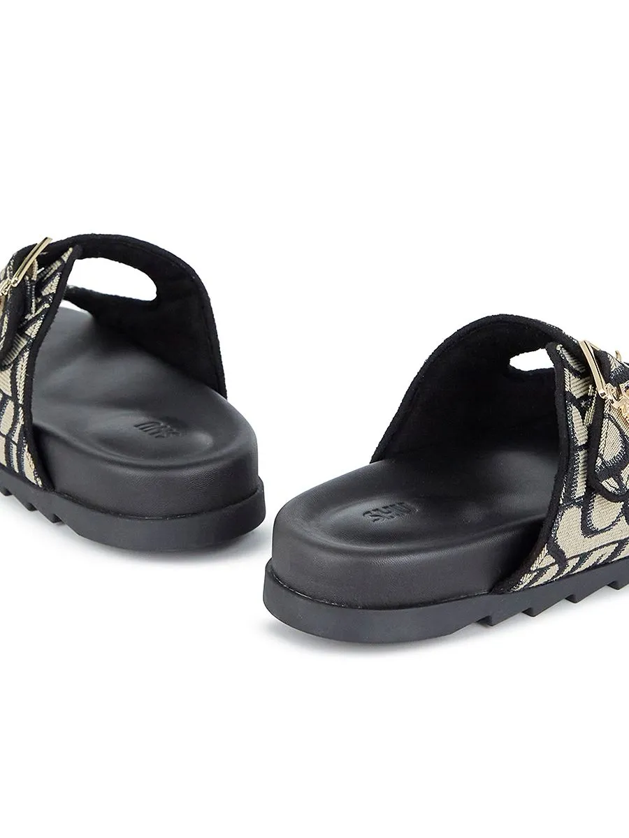 SHU WOMEN JETSETTER SOFTCUSHION DOUBLE BELTS - BLACK