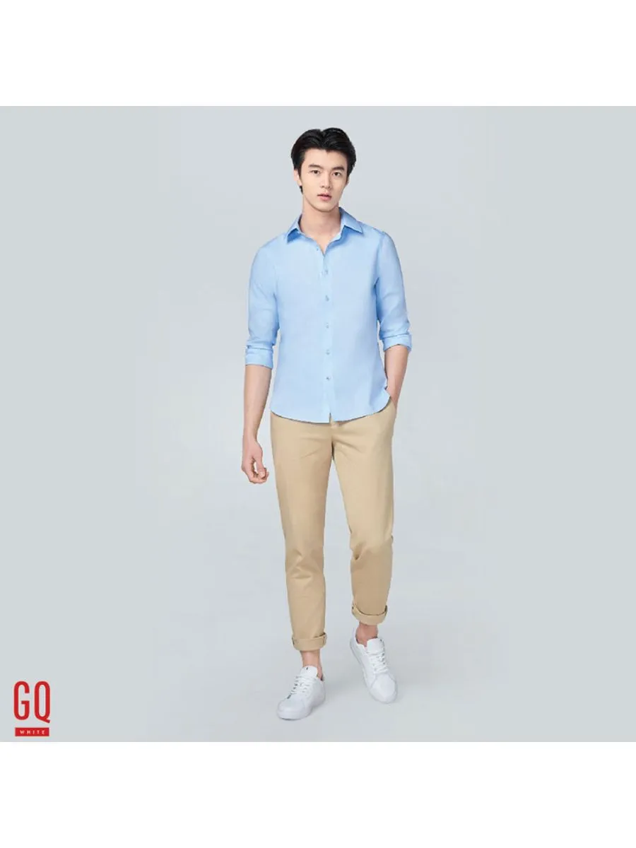 GQ SHIRT LS BW POCKET BK 039
