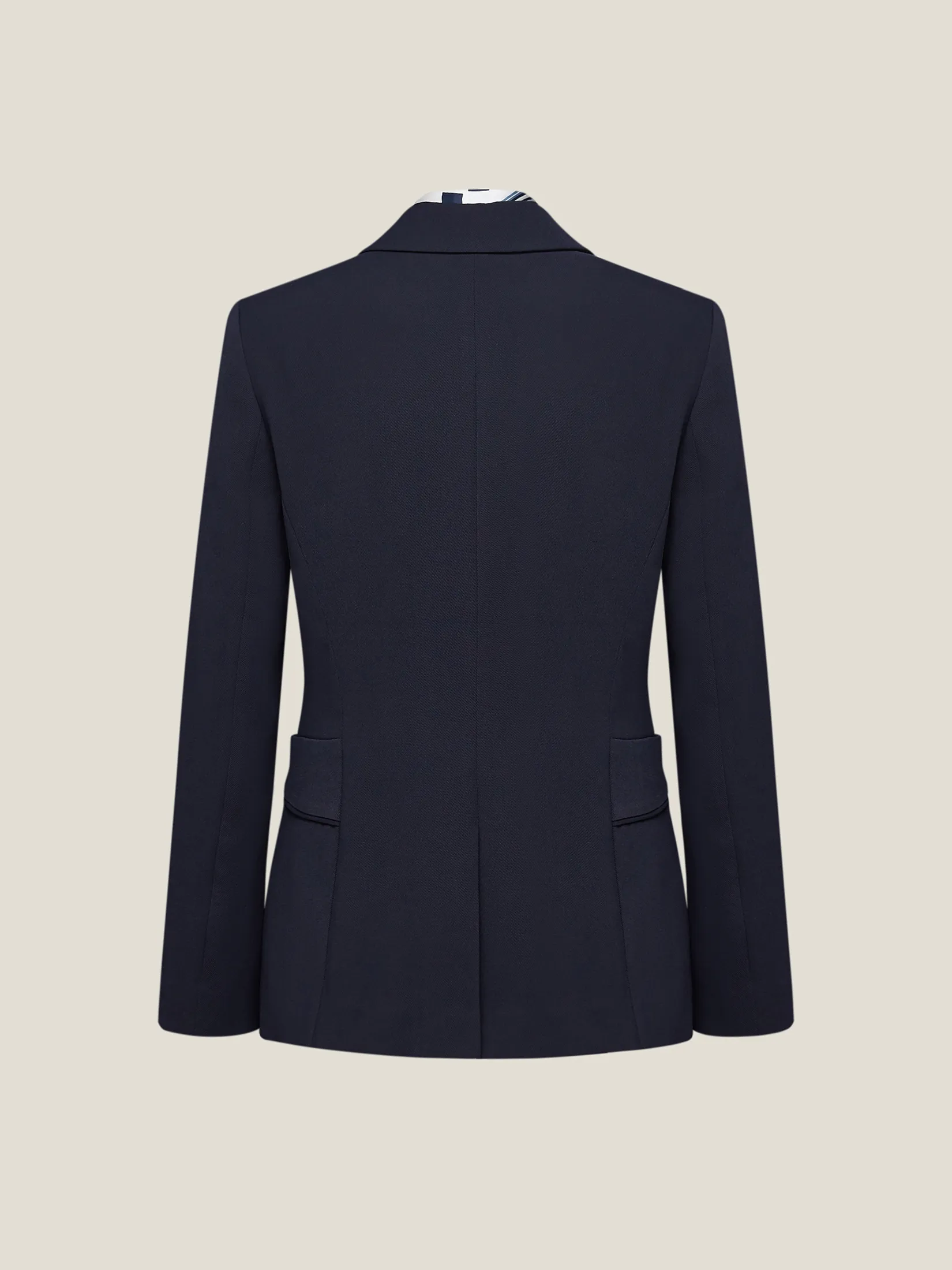 G2000 Women Clothing Suit Blazer With Scarf Slim Fit - Navy