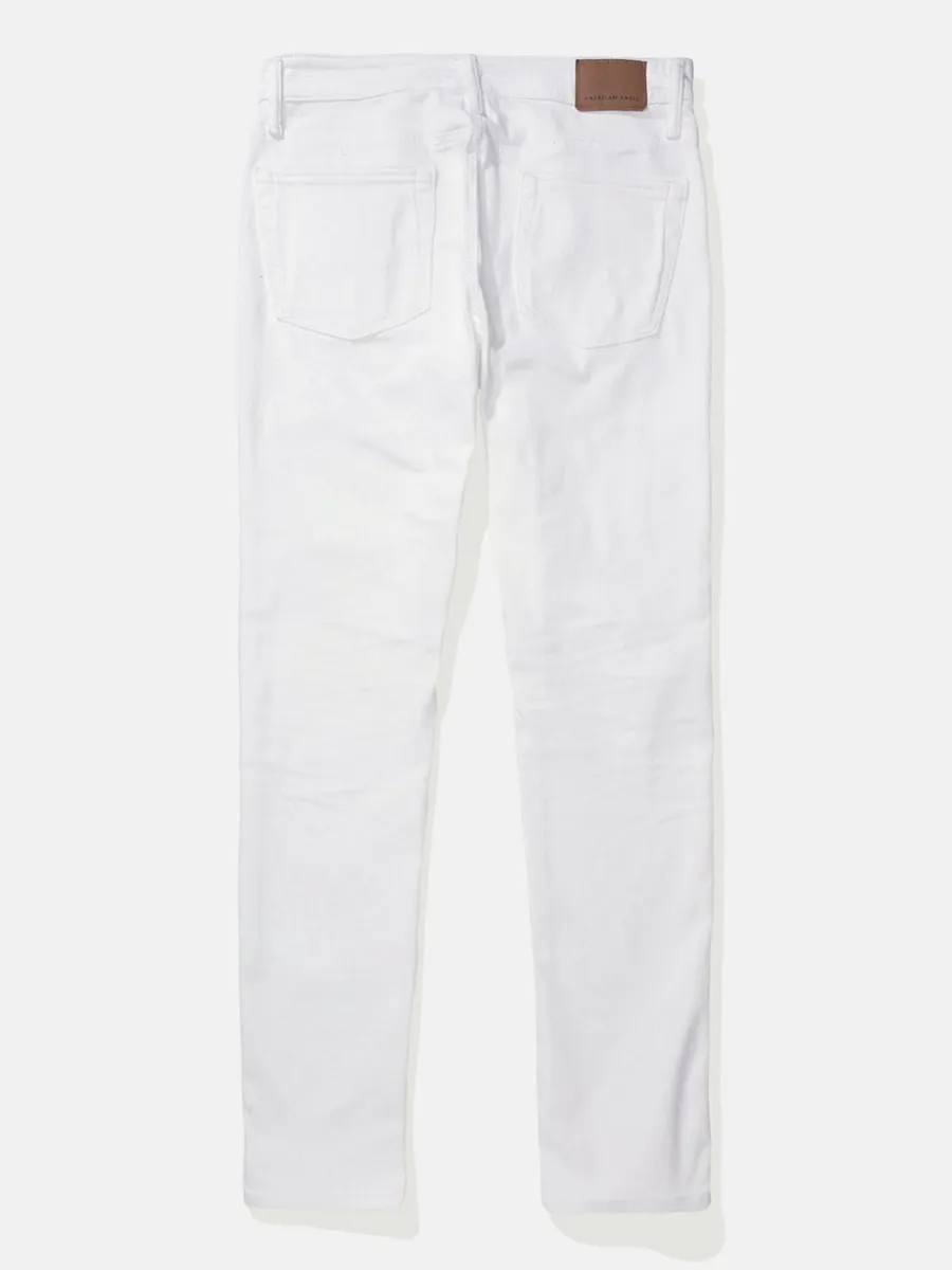 AMERICAN EAGLE MEN INTL EXCLUSIVE WHITE CLEAN SLIM FIT 100 WHITE