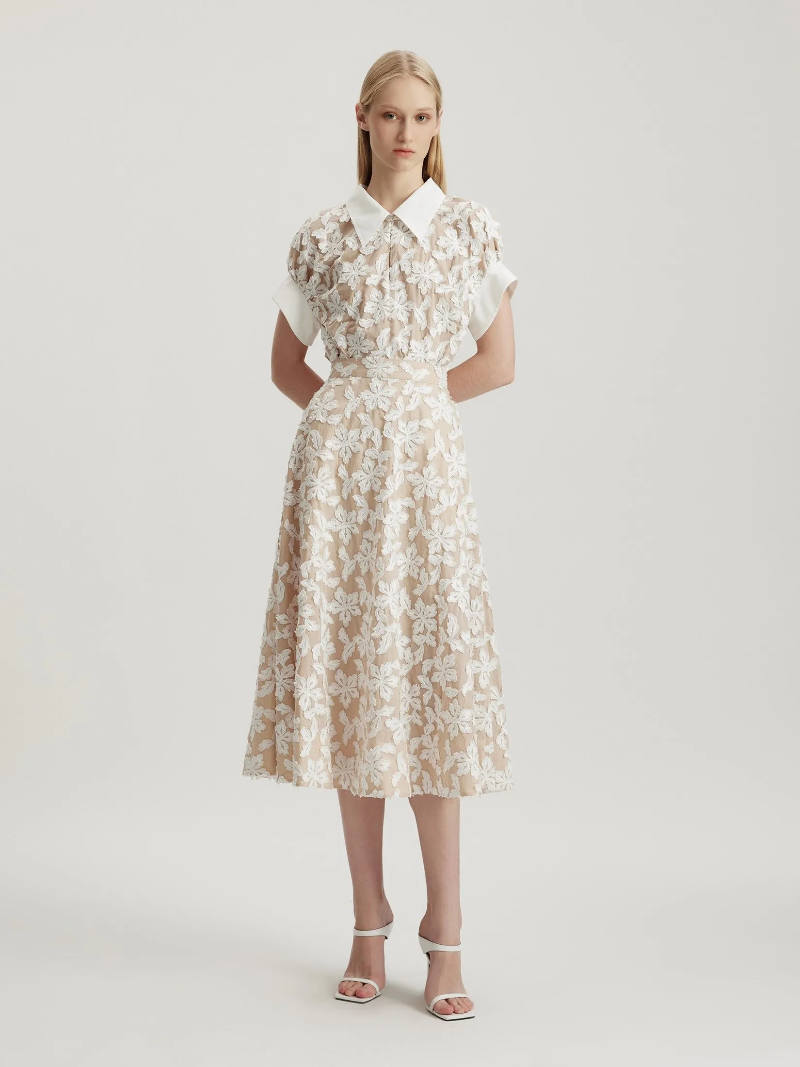 ASAVA (AW24) Women Flare Skirt Beige