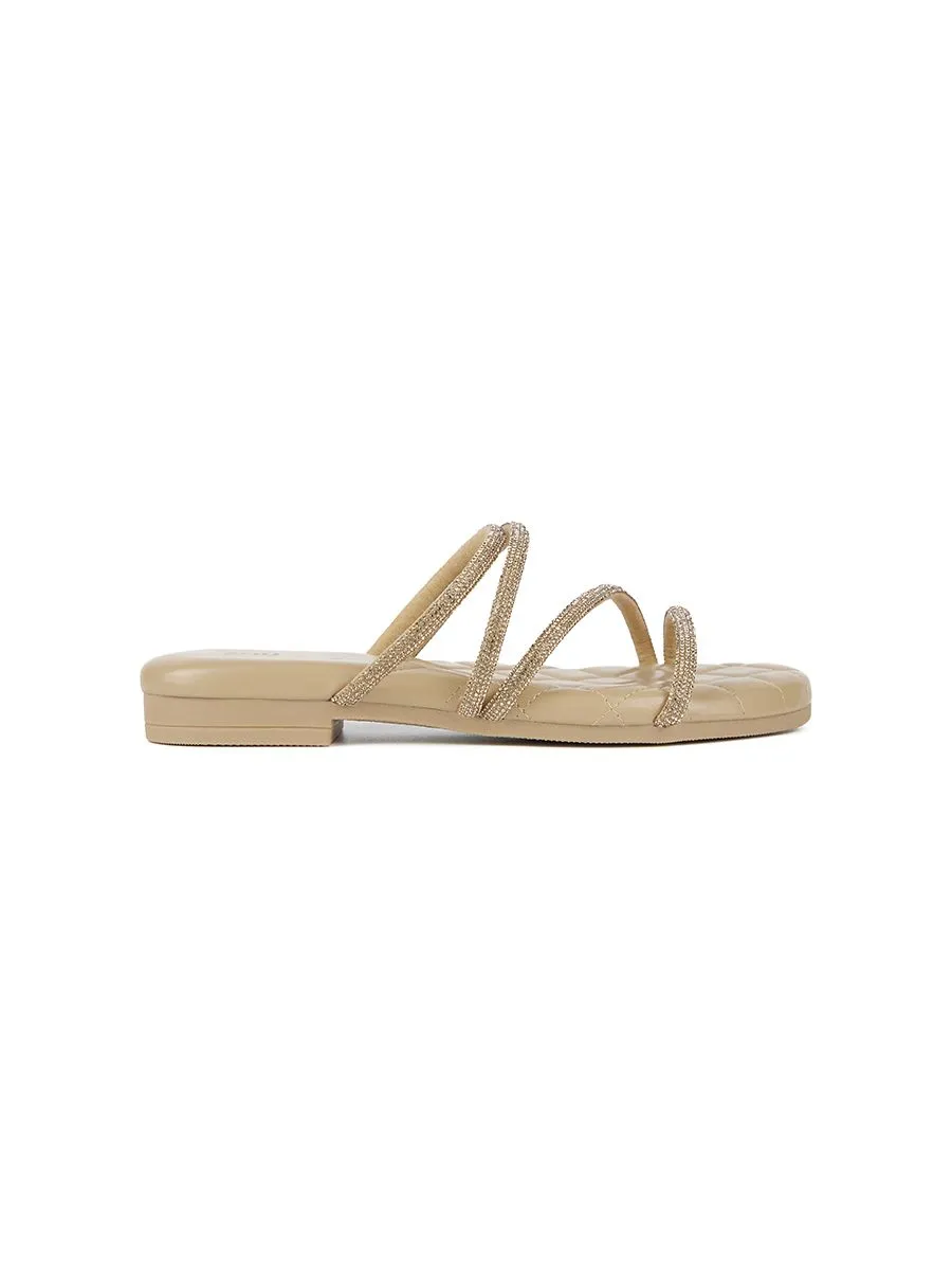 SHU WOWEN  DGB PALETTE SOFT SANDALS - BEIGE