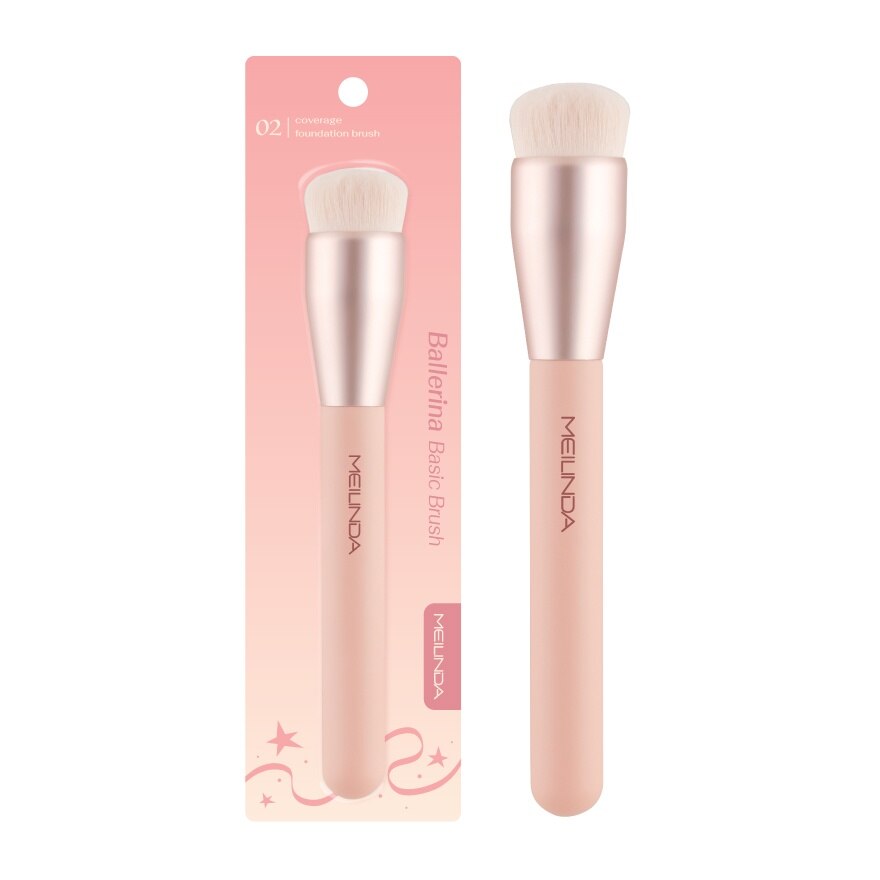 Meilinda Ballerina Basic Brush 1pcs. 02 Coverage Foundation Brush