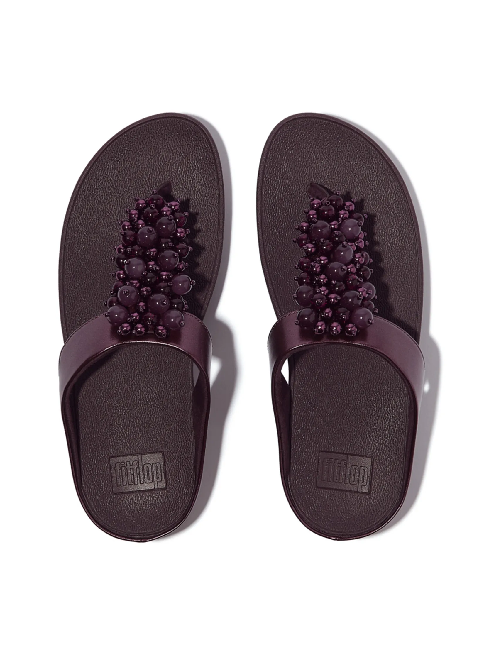 FitFlop™ WOMEN S FINO BAUBLE-BEAD TOE-POST PURPLE
