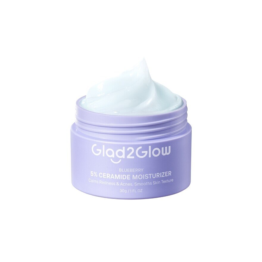 Glad2Glow Moisturizer Blueberry5 Ceramide 30 G.