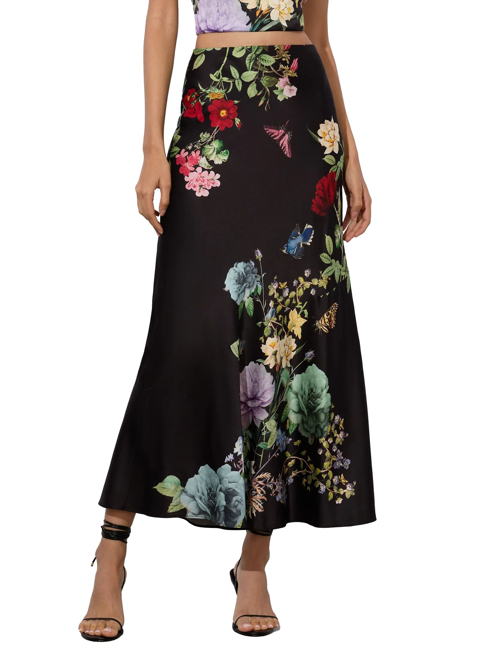 ALICE AND OLIVIA Women Skirt Terese Slip Multi-Color