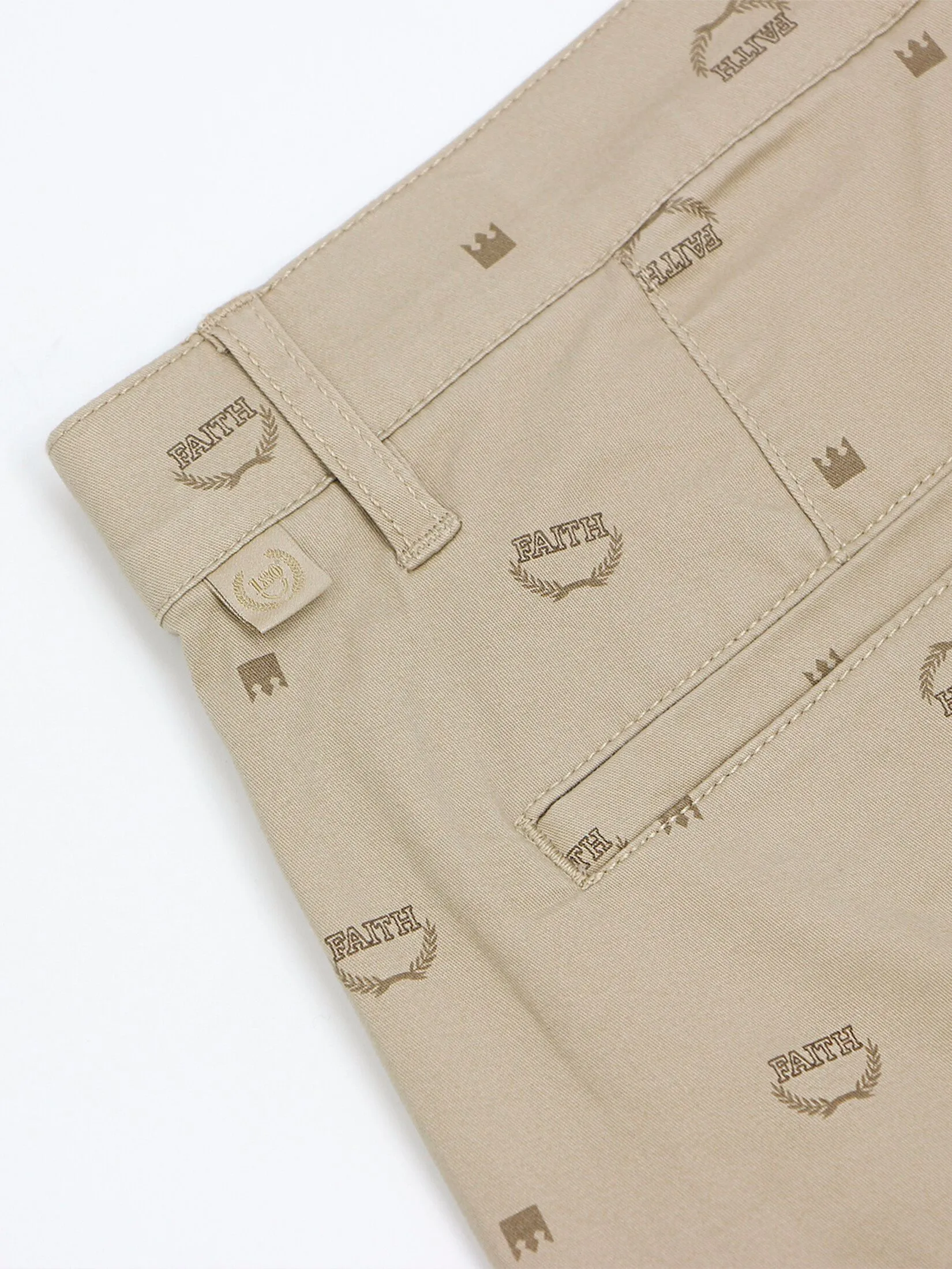 GIORDANO Men's Slim Twill Bermuda Shorts (180° Waistband) Crockery x Timber wolf x Teak Khaki