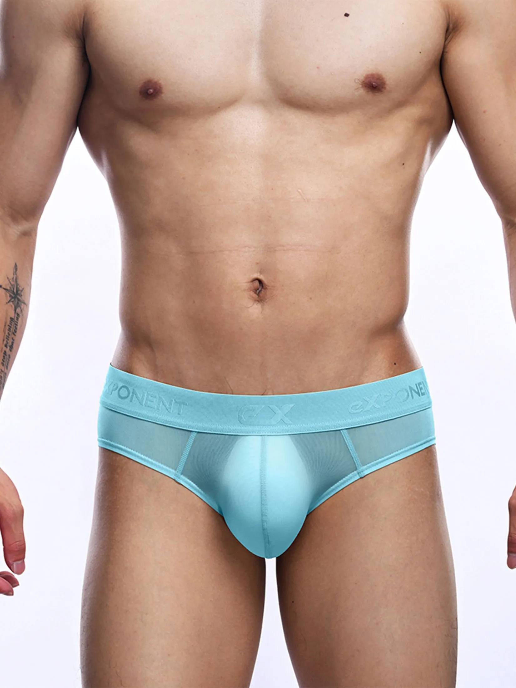 EXPONENT Underwear Elusive Silky - Secret Zone Translucent Brief Aqua